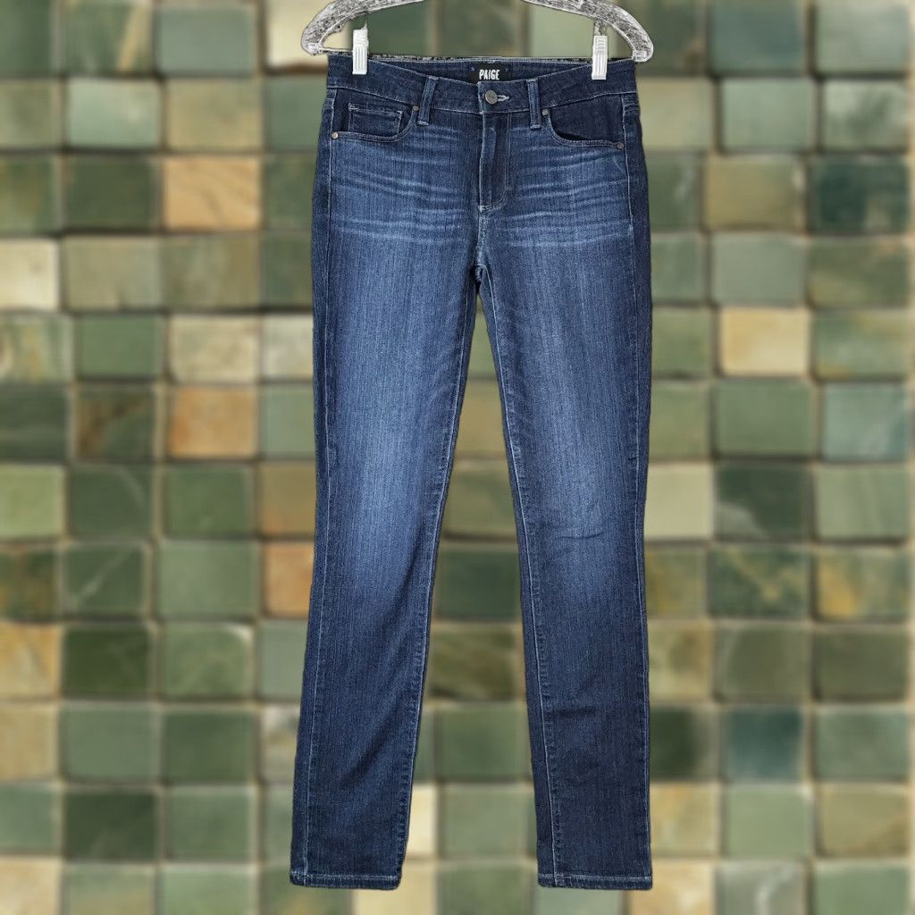 Paige Paige Skyline Womens Jeans Skinny Dark Wash Blue Size 27 Size 27" / US 4 / IT 40 - 1 Thumbnail