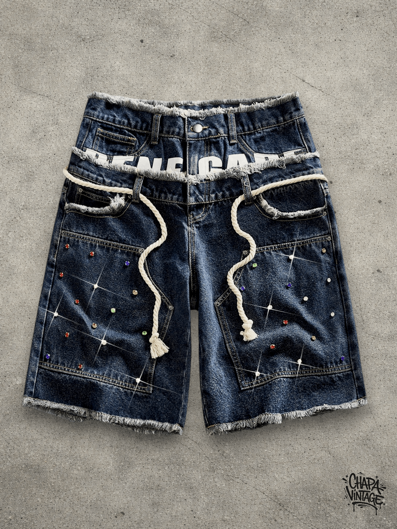 Jean Double waistband shorts Size US 32 / EU 48 - 1 Thumbnail