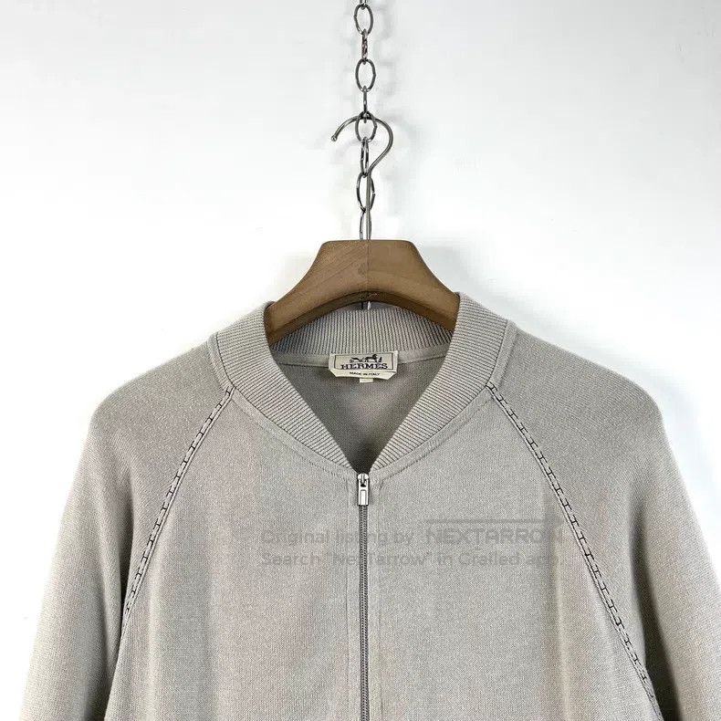 Hermes Hermes Gray Cashmere Cardigan Jacket Size US L / EU 52-54 / 3 - 3 Thumbnail