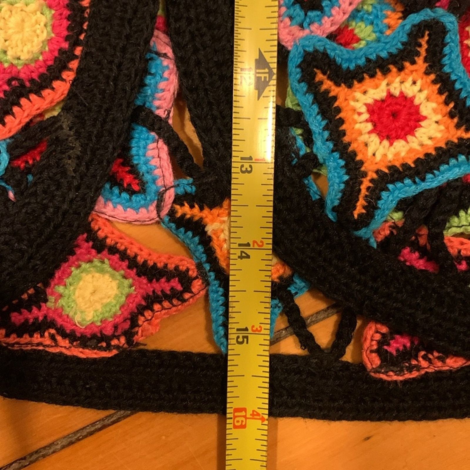 Handmade Handmade crochet granny squares multicolored bolero jacket Size M / US 6-8 / IT 42-44 - 11 Thumbnail