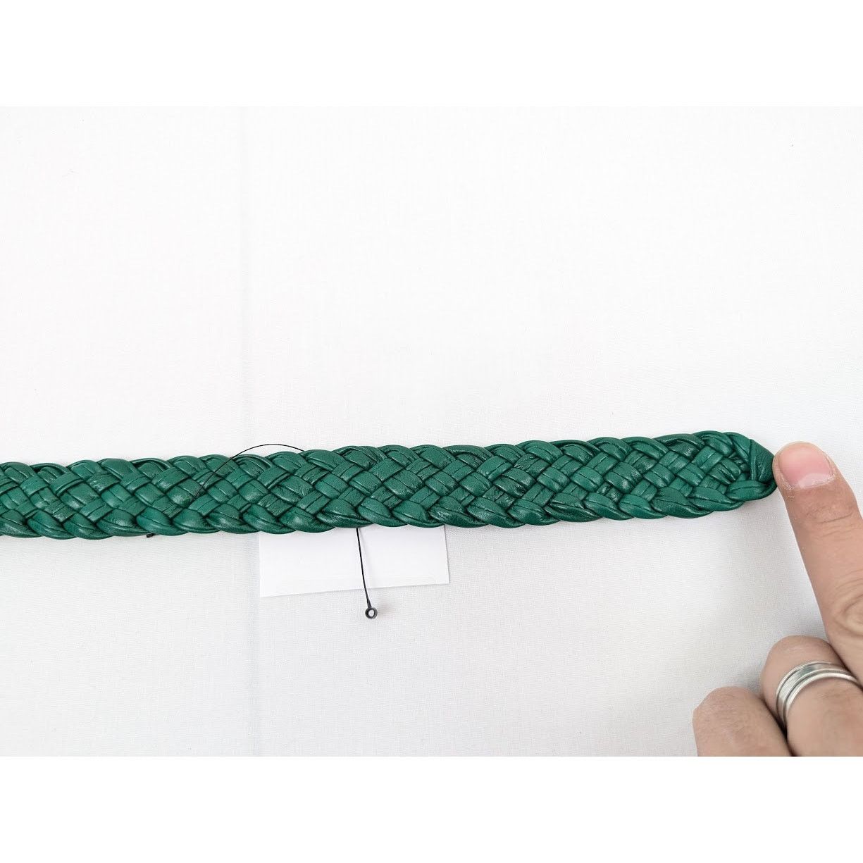 Bottega Veneta o1rshd1 Size: S / Intreccio Paper Belt in Racing Green Size ONE SIZE - 10 Thumbnail