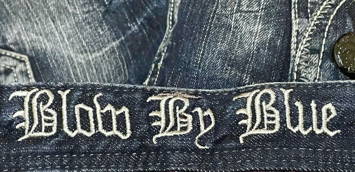 If Six Was Nine Very Rare Design Vintage Blow By Blue Distressed Jeans 2000s Size US 33 - 11 Thumbnail