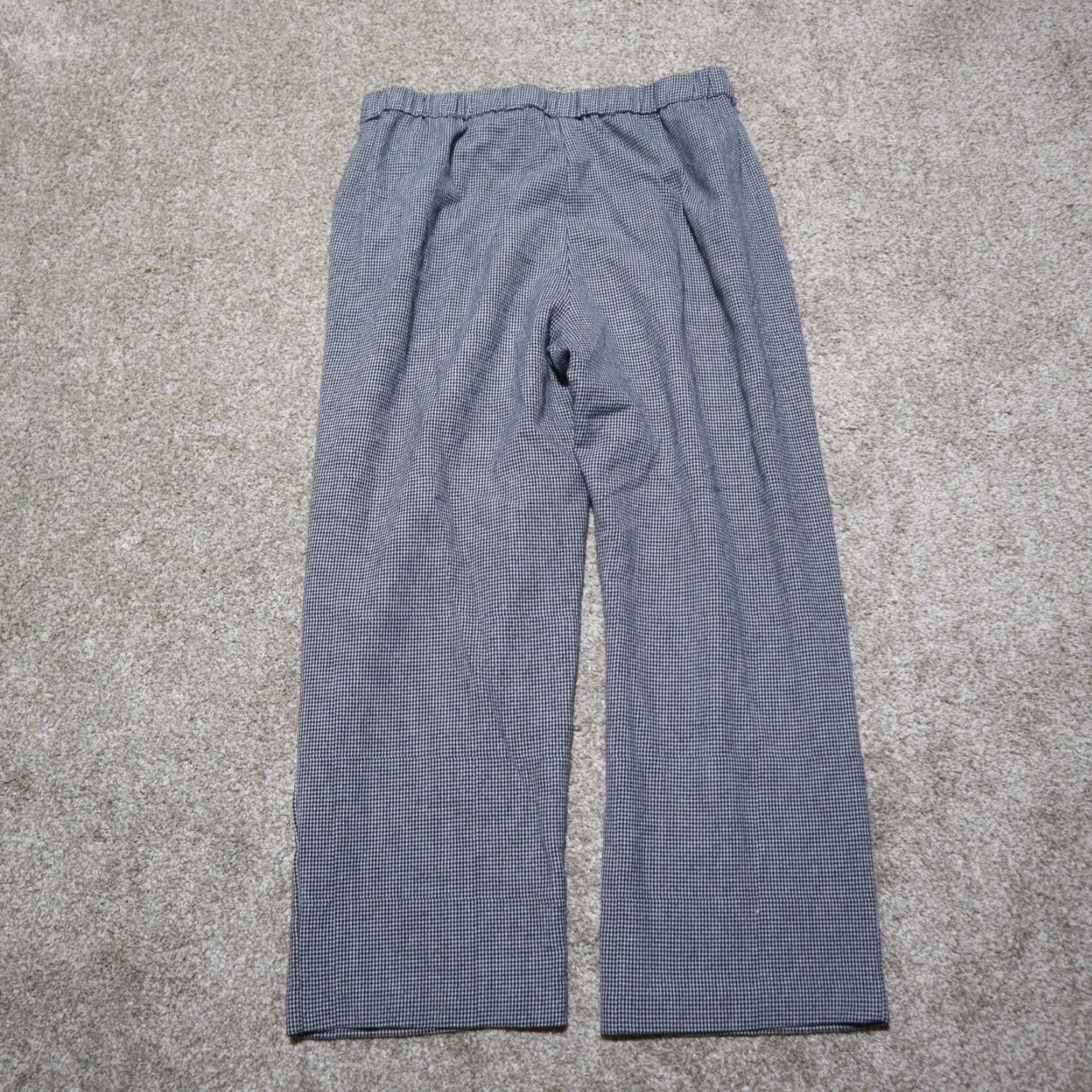 Vintage Kim Rogers Pants Sweatpants Pockets Gray 16P Petite Womens Knit Cotton Polyester High Rise Inseam 26 in Casual Straight Pull On Pocketed Size 38" / US 16 / IT 52 - 7 Thumbnail