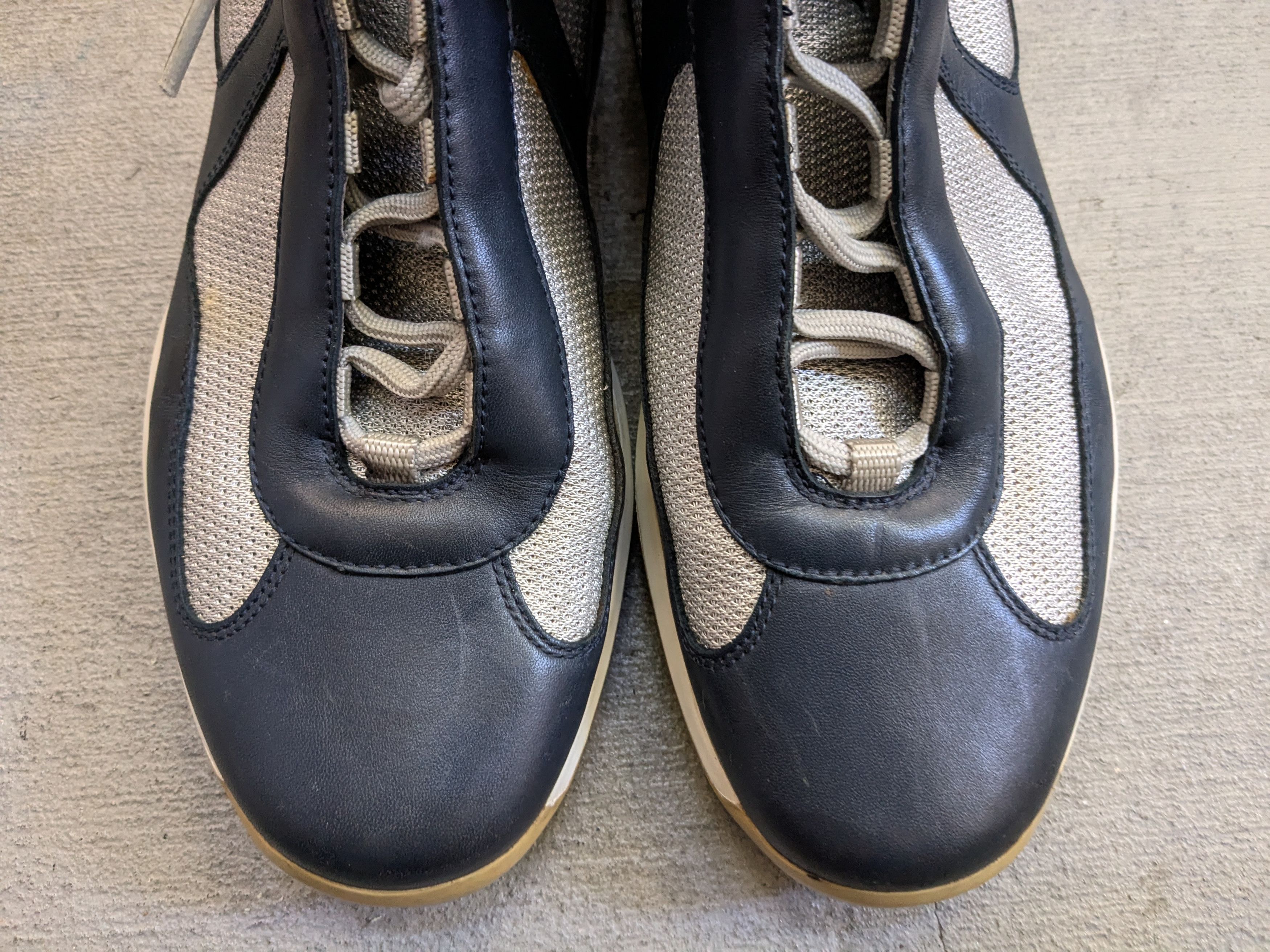 Prada Prada America's Cup Navy 9 High Tops Silver Leather Size US 9 / EU 42 - 5 Thumbnail