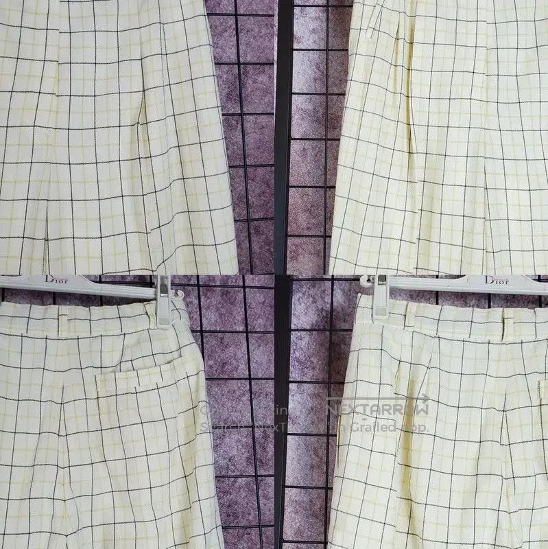 Dior Dior Yellow Plaid Wool Women's Casual Pants . Size 28" / US 6 / IT 42 - 5 Thumbnail