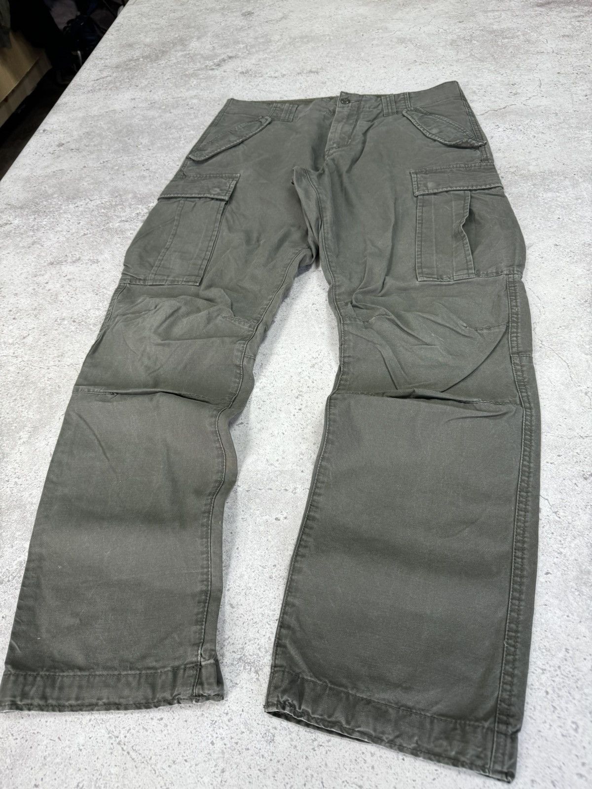 Japanese Brand Vintage Faded Cargo Julius LGB Carhartt Style Jeans Size US 30 / EU 46 - 5 Thumbnail