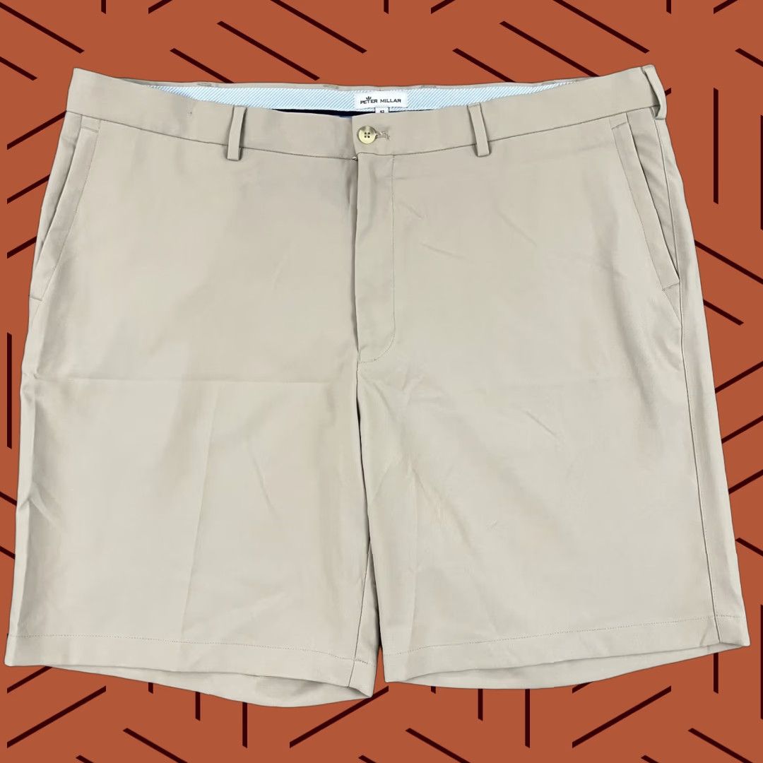 Peter Millar Peter Millar Salem Performance Chino Shorts Mens 42 9" Brown Golf Preppy Sport Size US 42 / EU 58 - 1 Thumbnail