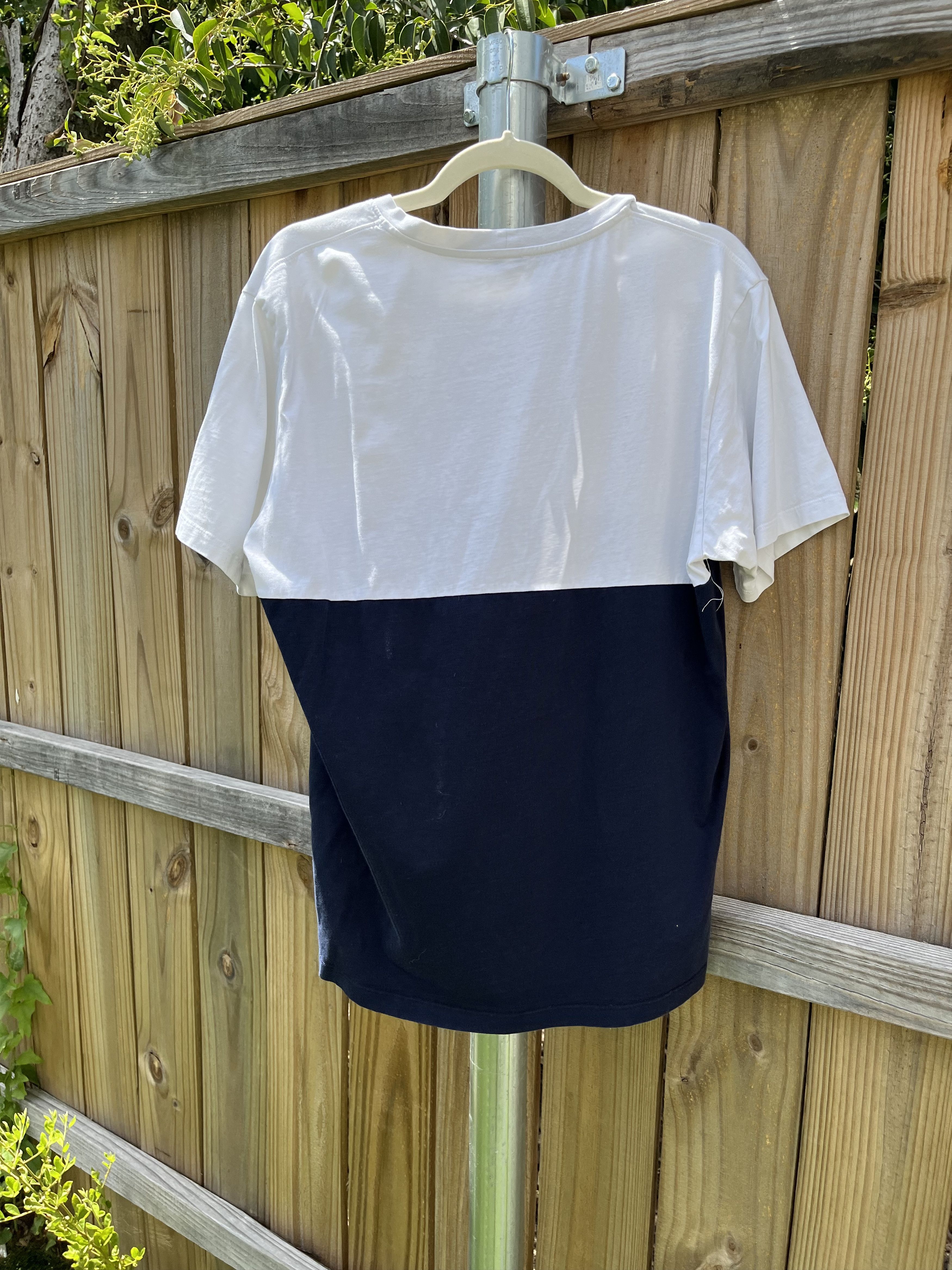 Kenzo Kenzo Navy & White Colorblock Tiger Print Cotton Crew Neck Size US XL / EU 56 / 4 - 3 Thumbnail