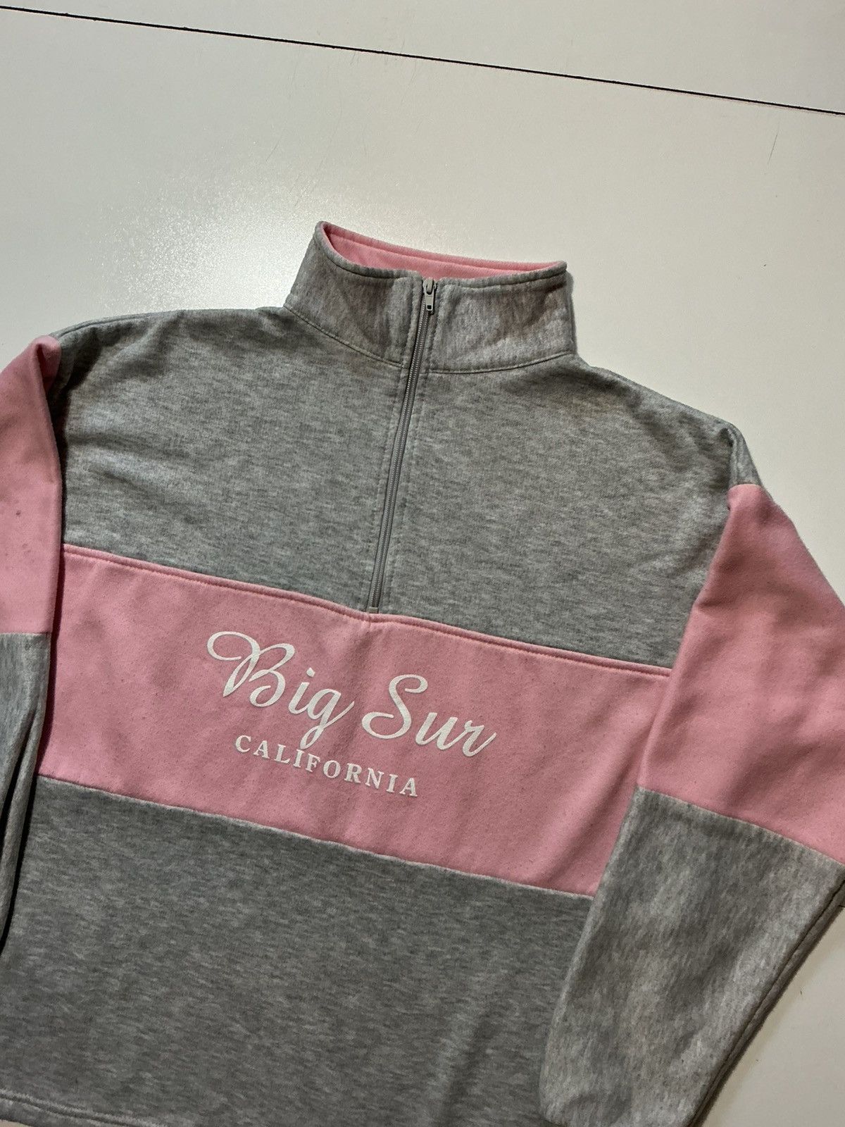 Vintage Vintage Big Sur California 1/4 Zip Pullover Sweatshirt Size US L / EU 52-54 / 3 - 3 Thumbnail