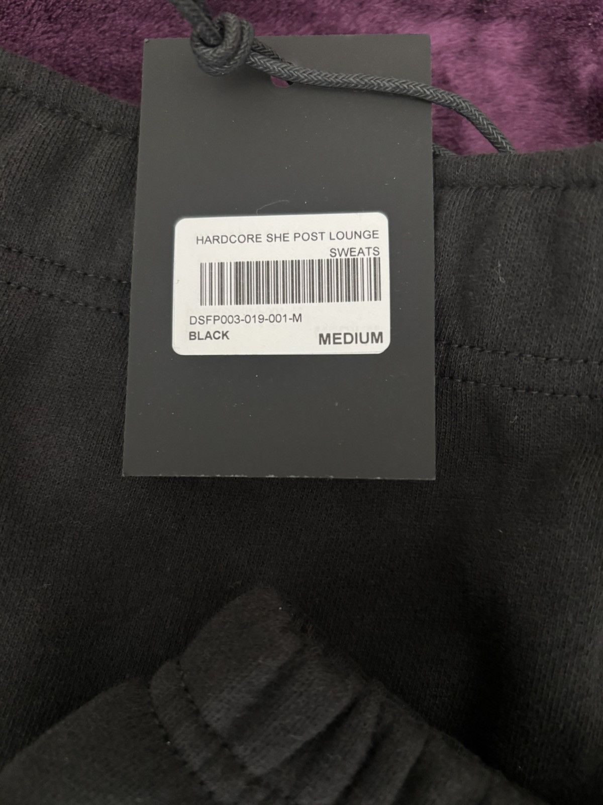 Darc Sport Darc Sport Hardcore She Post Lounge Sweatpants – Black (M) Size 30" / US 8 / IT 44 - 5 Thumbnail
