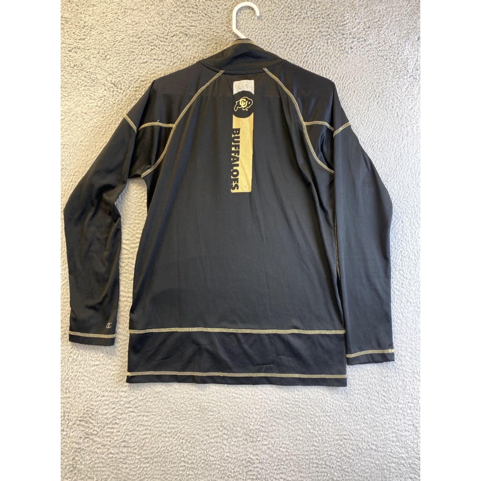 Champion VINTAGE Champion Pullover Shirt Mens M Black CU Buffaloes 1/4 Zip Golf College 90s Mens Size US M / EU 48-50 / 2 - 6 Thumbnail