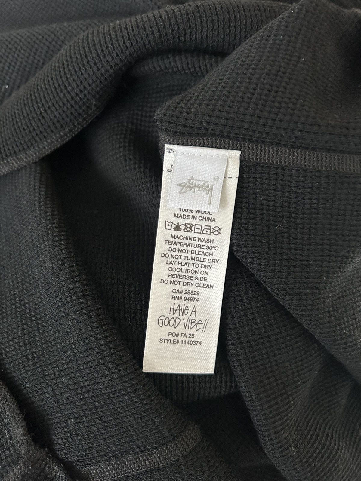 Stussy Stussy Wool Waffle Thermal Hanley Size US L / EU 52-54 / 3 - 6 Thumbnail