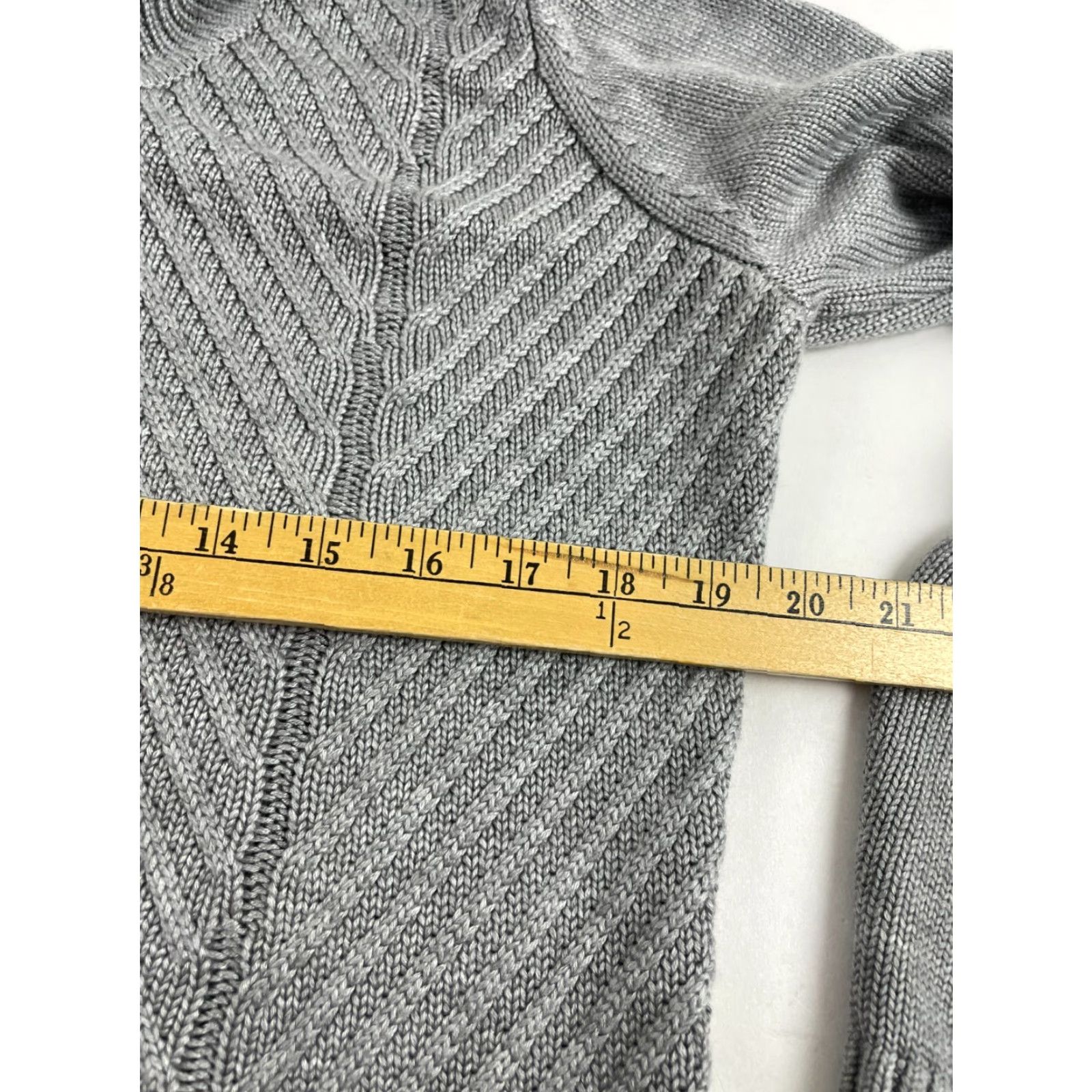 Calvin Klein Calvin Klein Sweater Women's Large Gray Pullover Cowl neck Knit, Regular, Size L, Acrylic, Solid, Knit, Pullover, Women, 0-0, Free Return Size L / US 10 / IT 46 - 4 Thumbnail