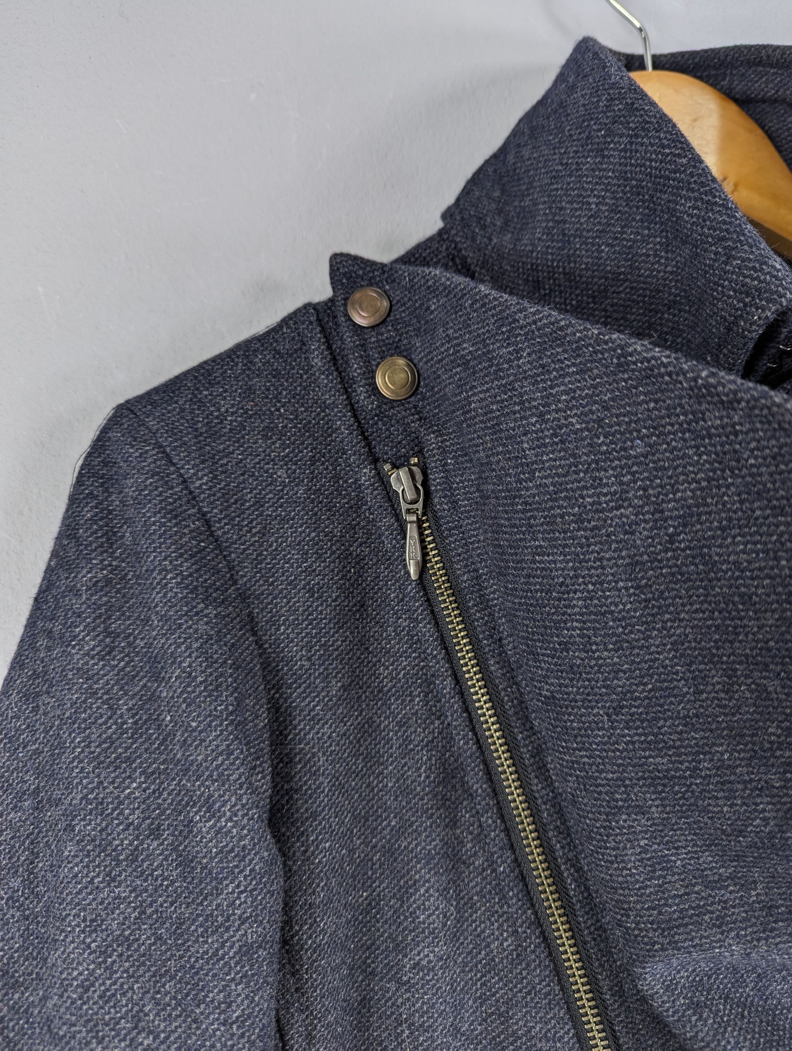 Tornado Mart JapaneseBrand Tornado Mart Wool Twill Drape Coat With Belted Size M / US 6-8 / IT 42-44 - 6 Thumbnail