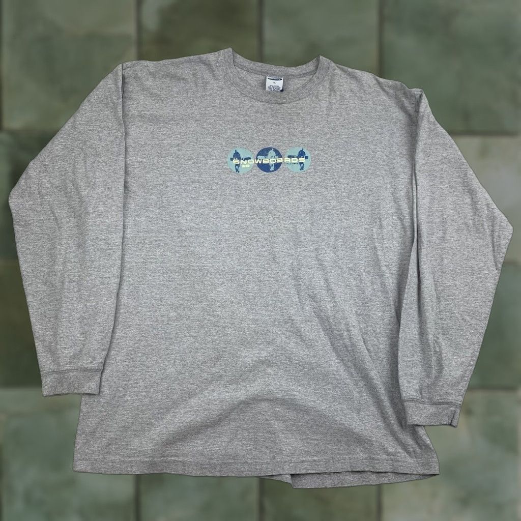 Old Navy VINTAGE Old Navy Snowboarding Shirt Men XL Gray Grunge 90s Y2K Urban Skate Size US XL / EU 56 / 4 - 1 Thumbnail