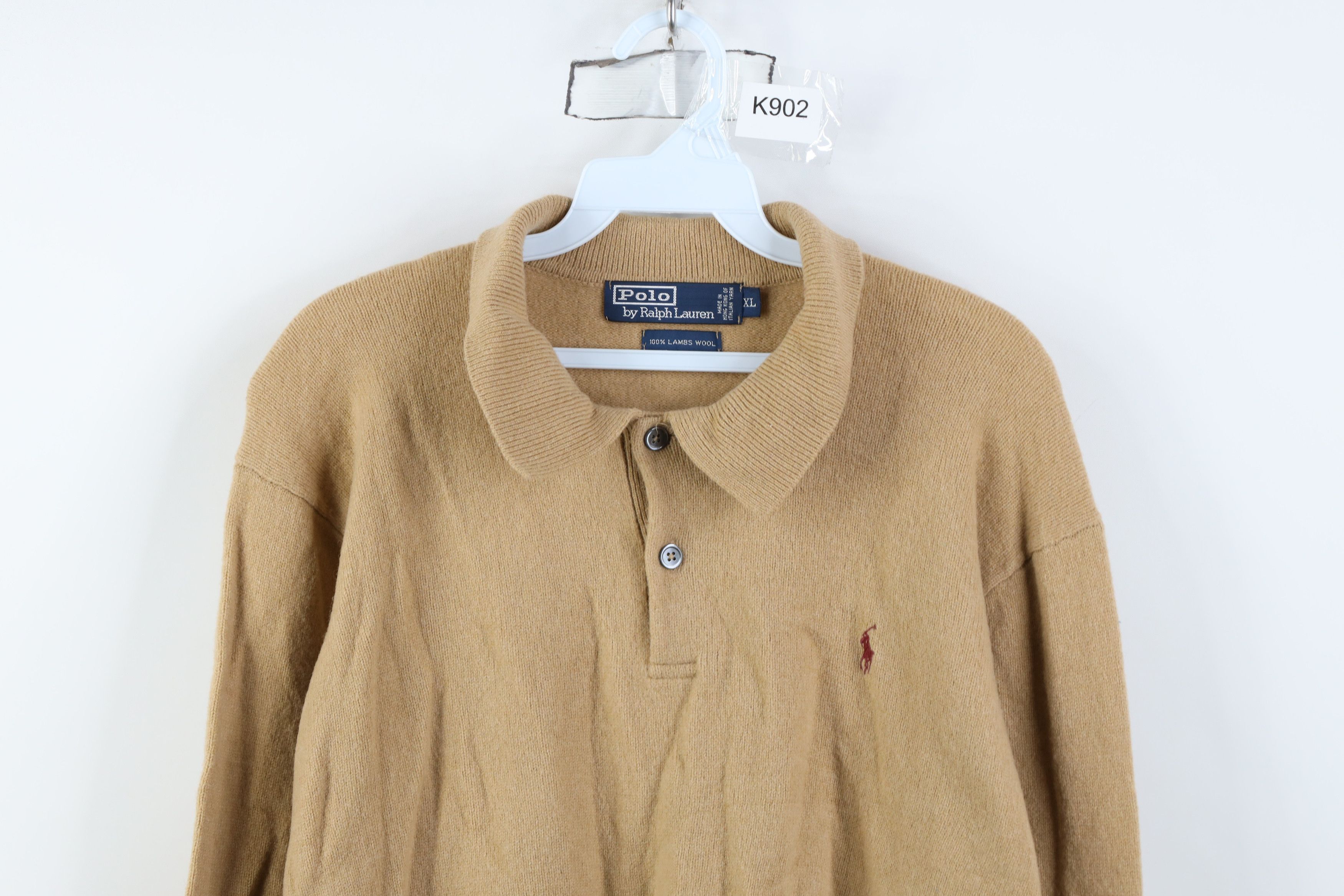Ralph Lauren Vintage 90s Ralph Lauren Lambswool Collared Sweater Size US XL / EU 56 / 4 - 2 Thumbnail
