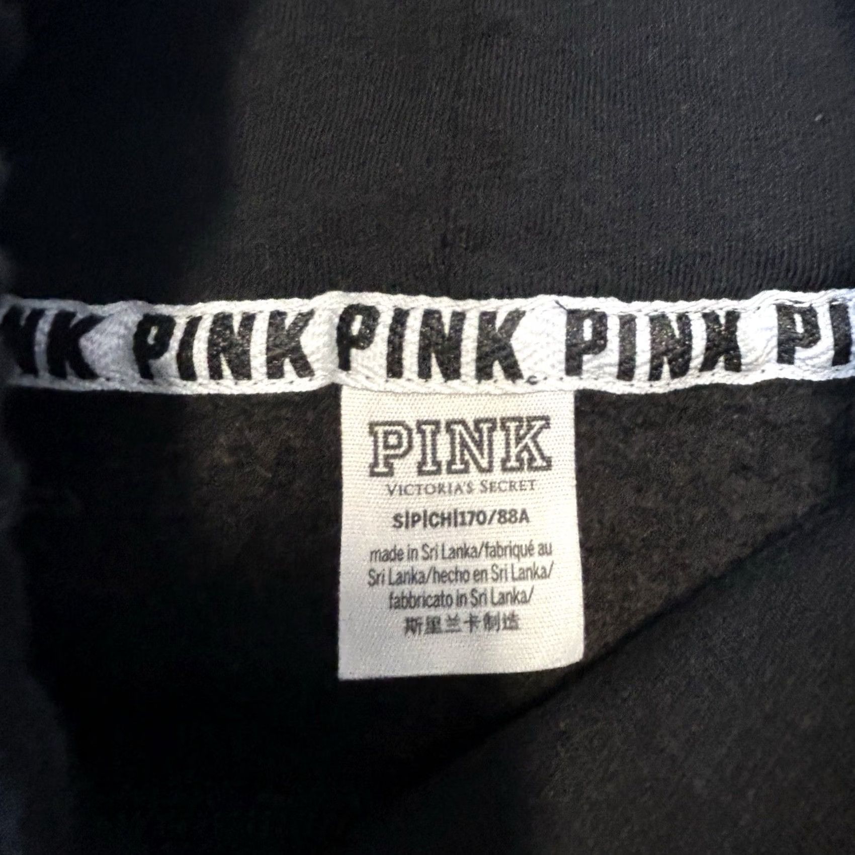 Pinko VINTAGE Victoria's Secret PINK Sweatshirt Cowl Neck Black Dolman Sleeve Mens? Size S / US 4 / IT 40 - 5 Thumbnail