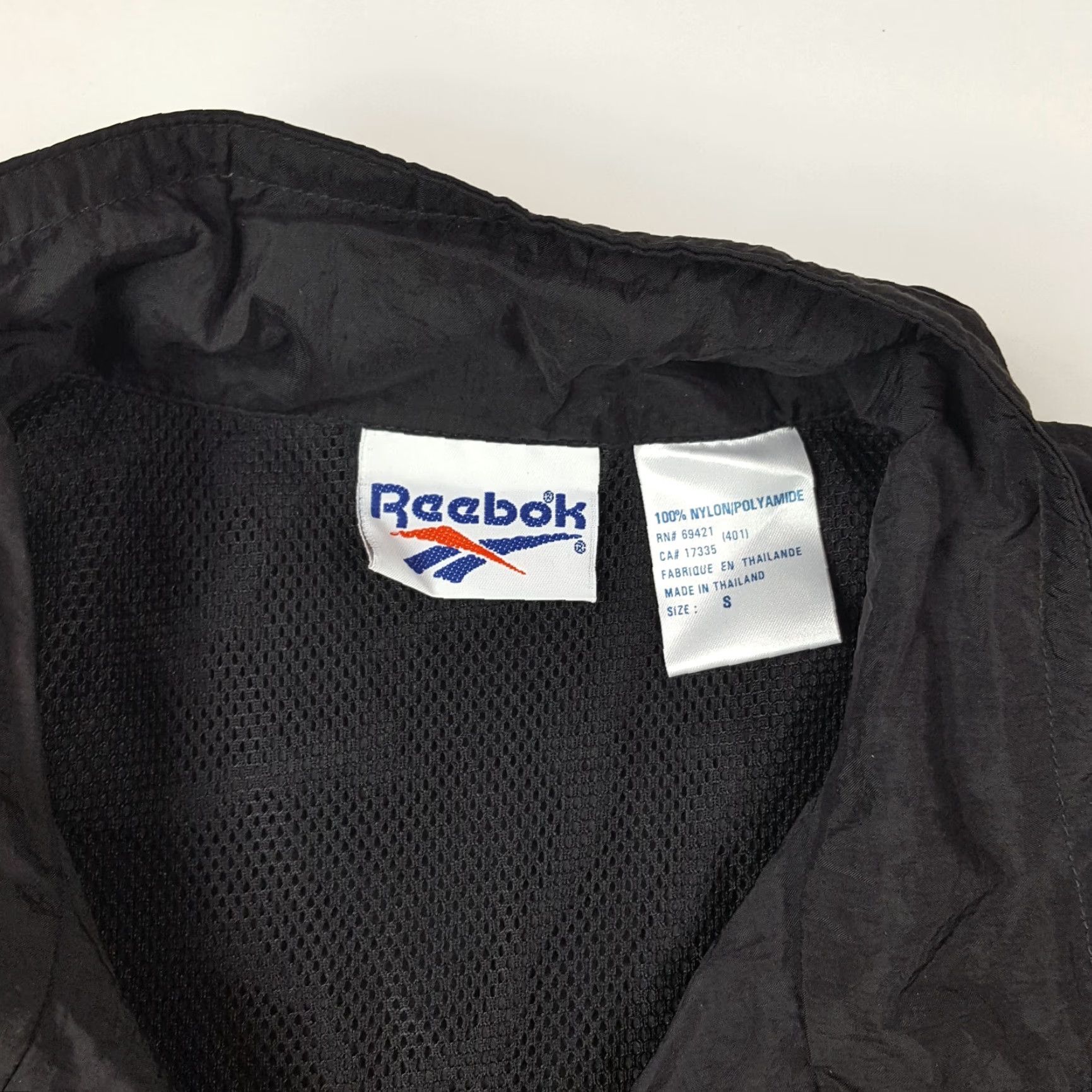 Reebok VINTAGE Reebok Women's Jacket S Black Yellow Windbreaker Logo Zip Up Retro 90s Casual Sports Size S / US 4 / IT 40 - 6 Thumbnail