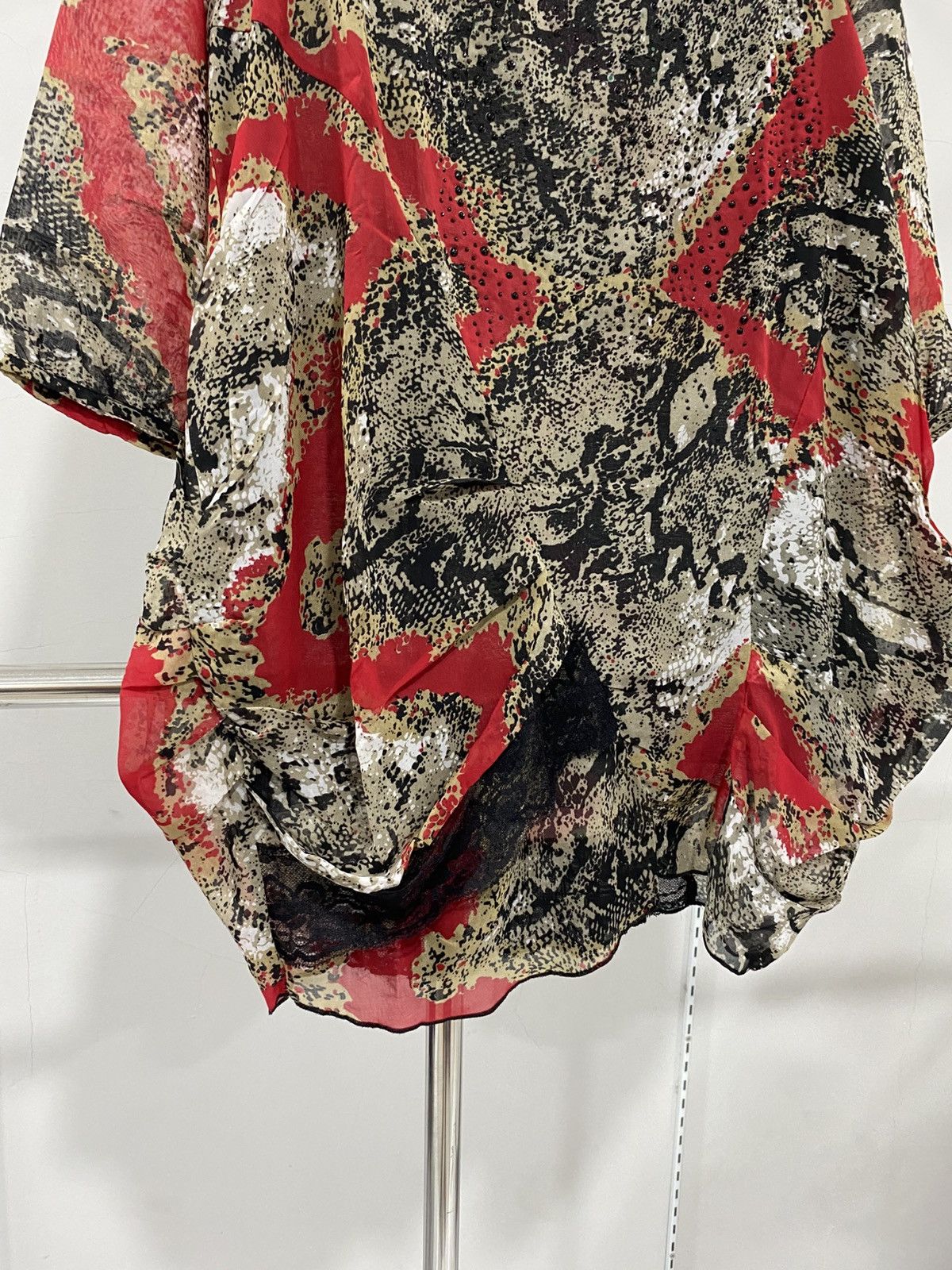 Japanese Brand Japan Snake Abstrak Patern Oversize Blouse Size XL / US 12-14 / IT 48-50 - 3 Thumbnail