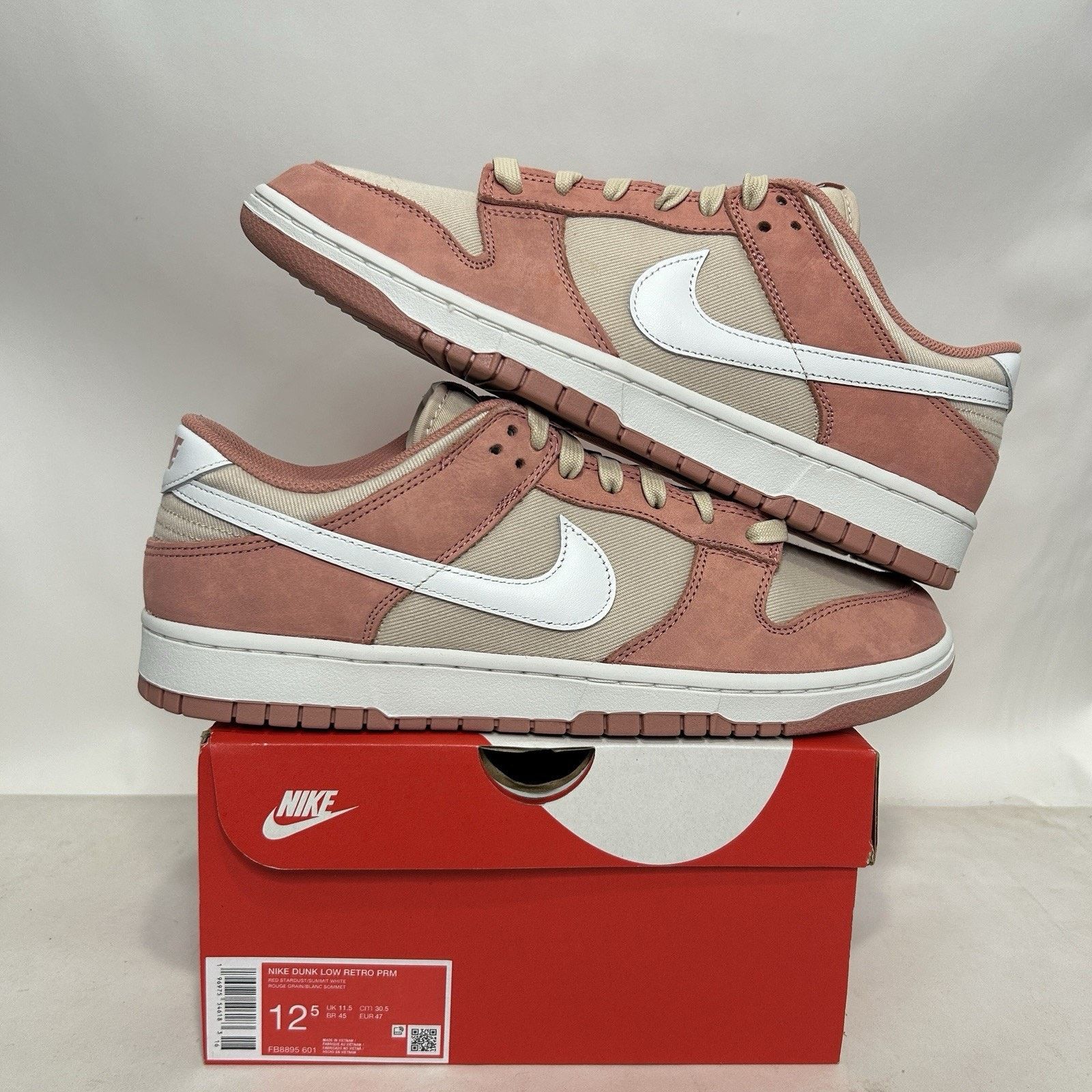 Nike Nike Dunk Low Premium “Red Stardust” Size US 12.5 / EU 45-46 - 1 Thumbnail