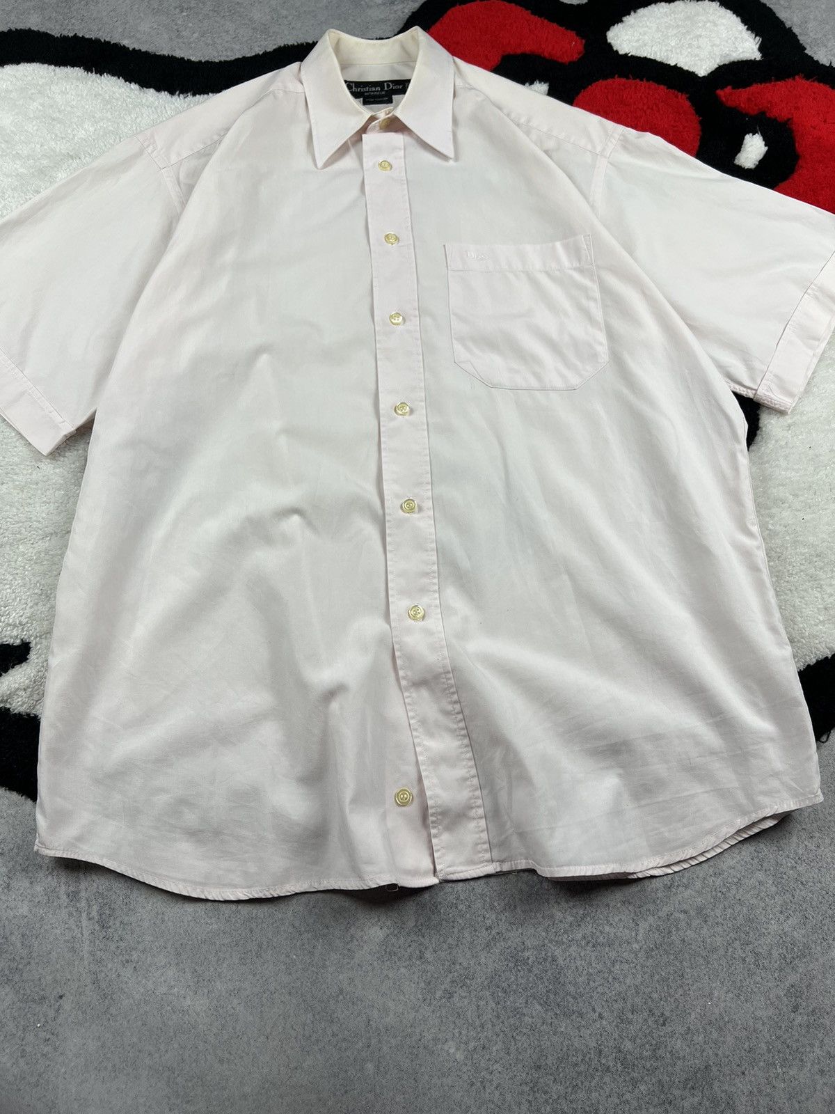 Dior Vintage Christian Dior Old Money Luxury Pink Casual Shirt Size US XL / EU 56 / 4 - 4 Thumbnail