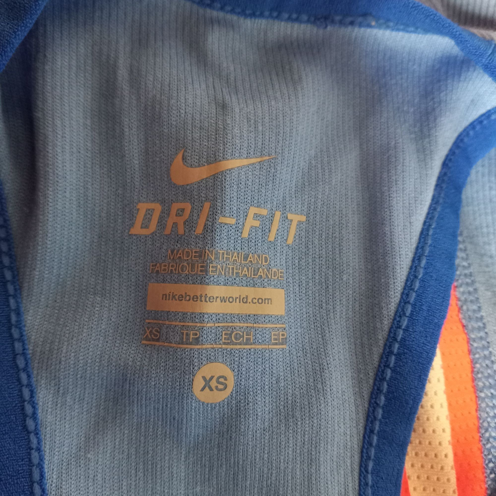 Nike Nike Dri Fit XS Tank Top Blue Racerback Coral Geometric Refl Size XS / US 0-2 / IT 36-38 - 4 Thumbnail