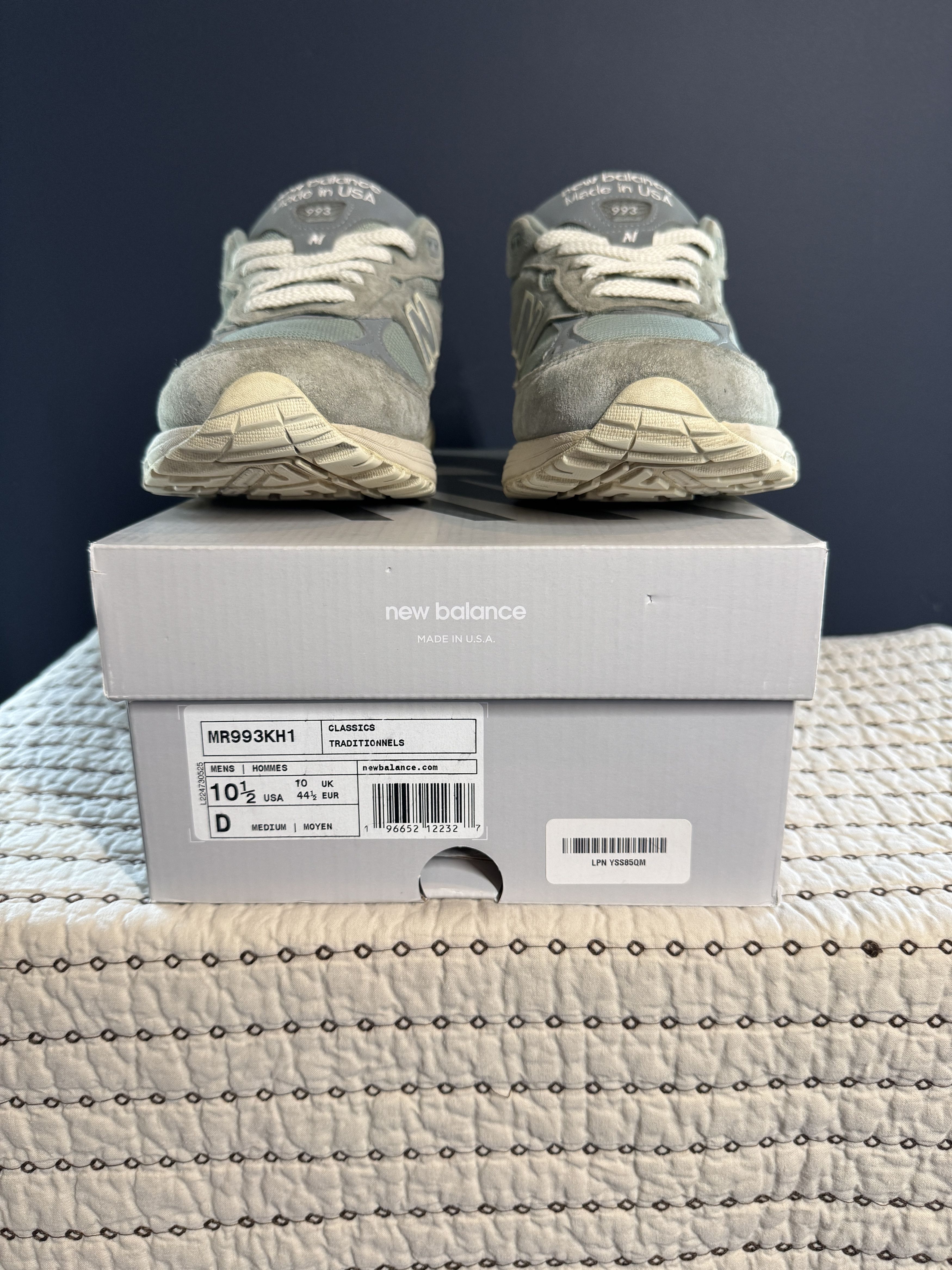 Kith × New Balance 2022 KITH X NEW BALANCE 993 PISTACHIO MADE IN USA SIZE 10.5 Size US 10.5 / EU 43-44 - 8 Thumbnail