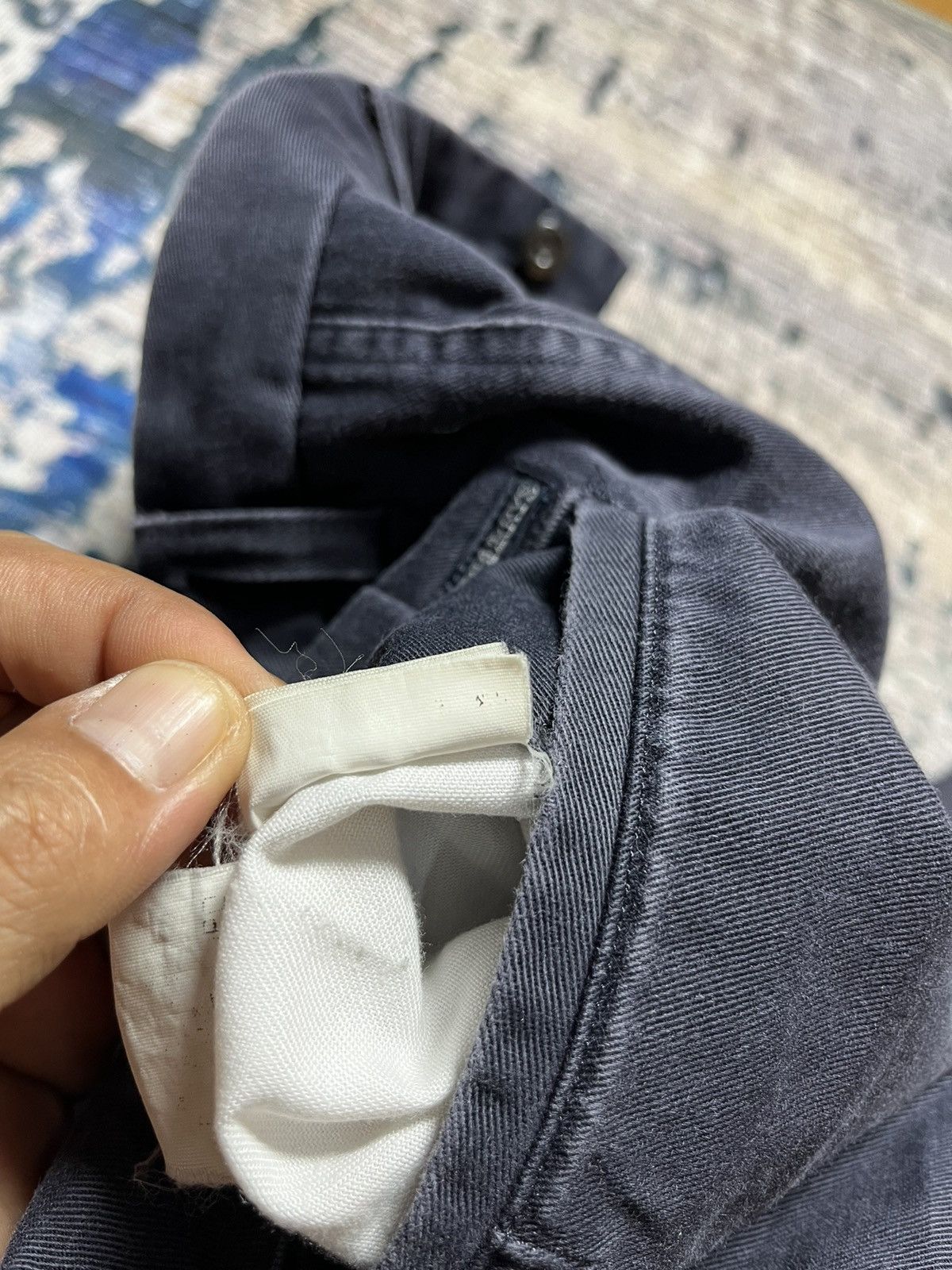 Burberry × Designer × Vintage ⚡️Vintage Burberrys Khakis Straight Cut Pants 90s Size US 32 / EU 48 - 15 Thumbnail