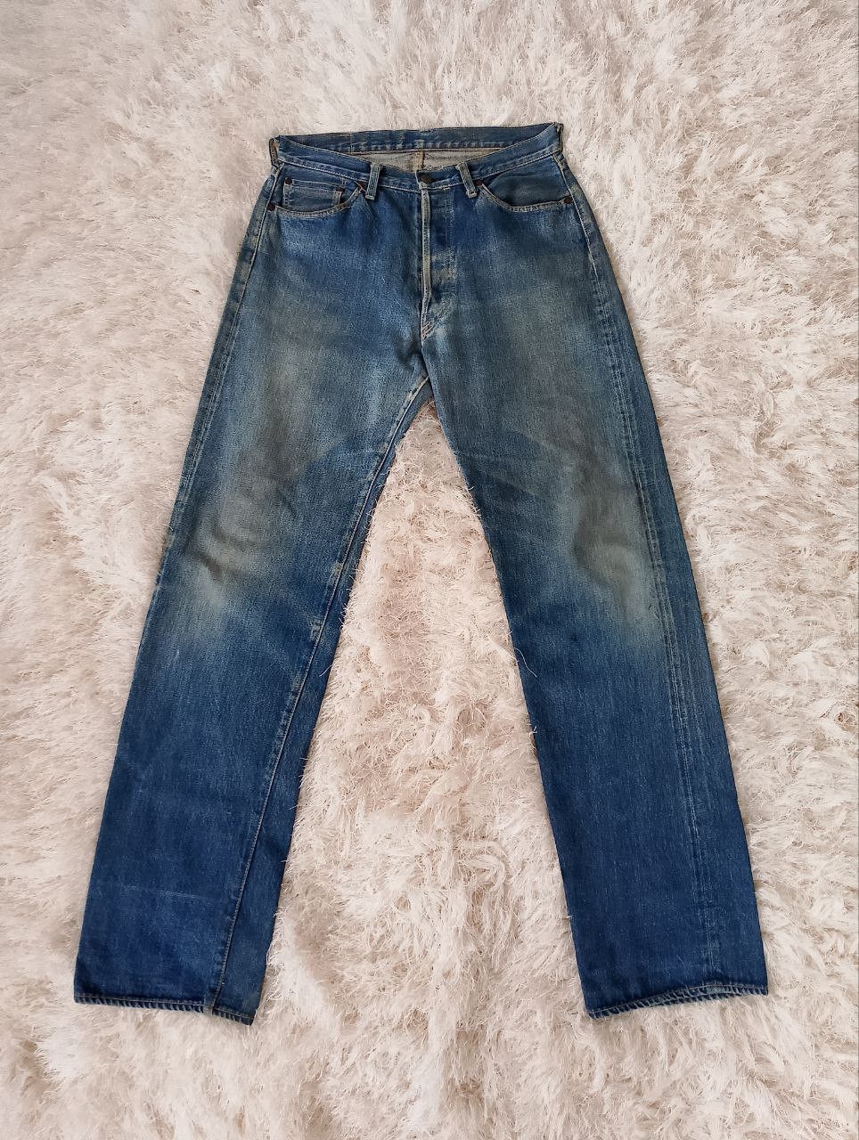 If Six Was Nine Vintage BARTACK JEANS Japan Selvedge Scovill Rivet Denim Size US 31 - 2 Thumbnail