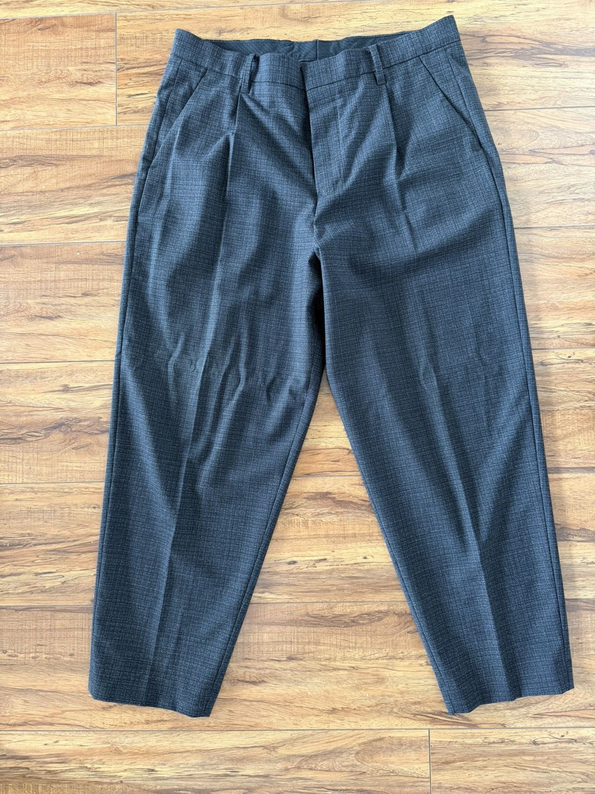 Allsaints AllSaints Grey Textured Trousers (Size 30) Size US 30 / EU 46 - 4 Thumbnail