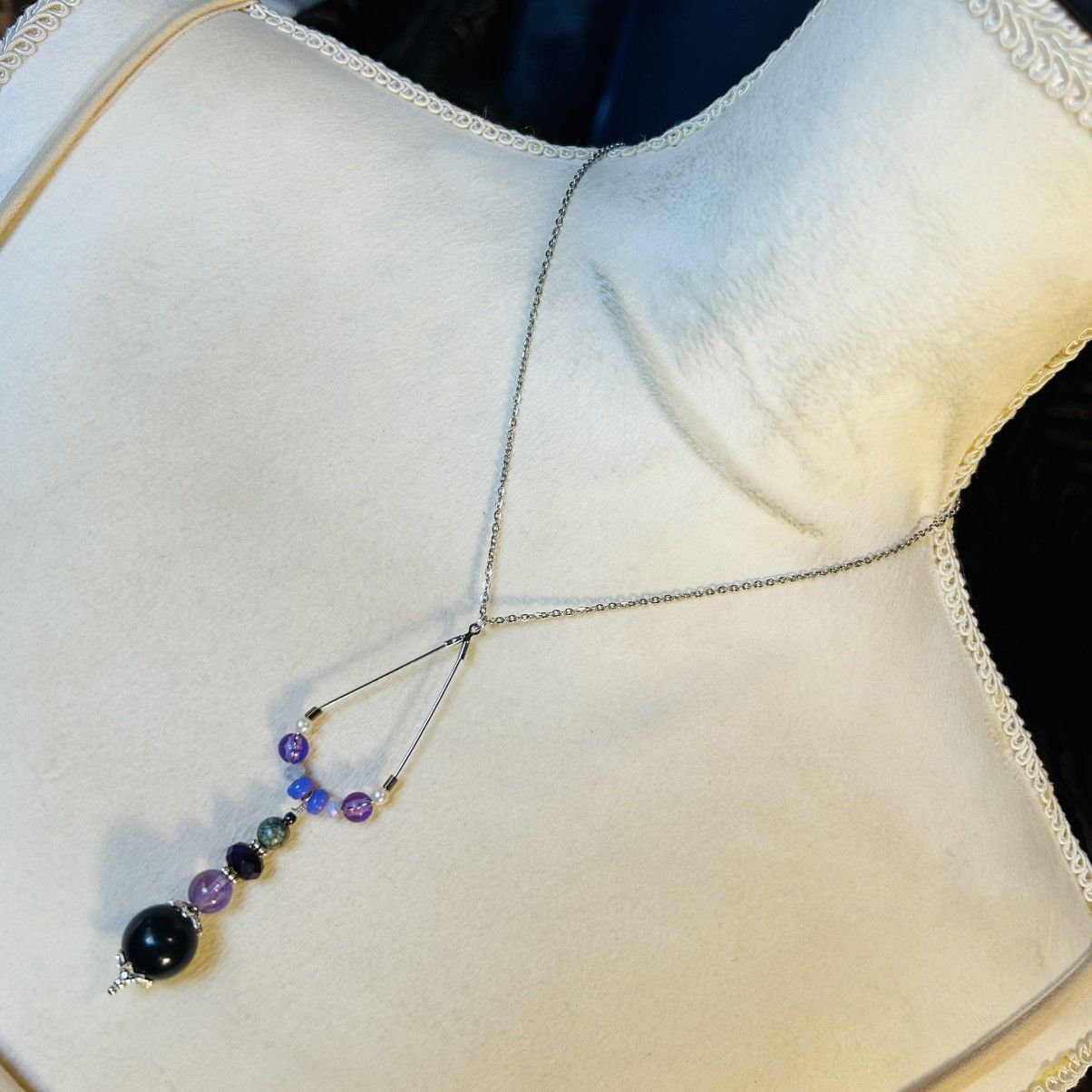 Handmade Handcrafted vintage bead changeable charm pendant necklace Size ONE SIZE - 2 Thumbnail