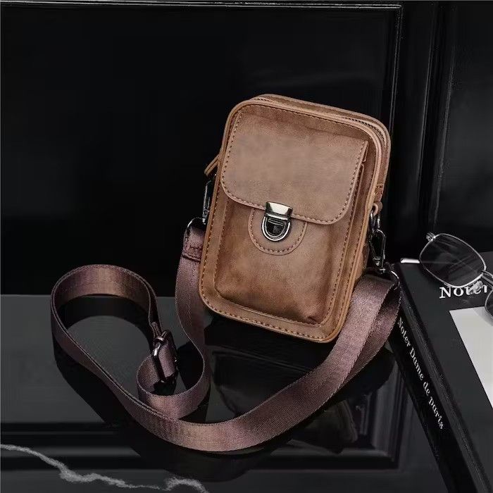 Japanese Brand Mini Crossbody Bag Pu Leather Bah Size ONE SIZE - 7 Thumbnail