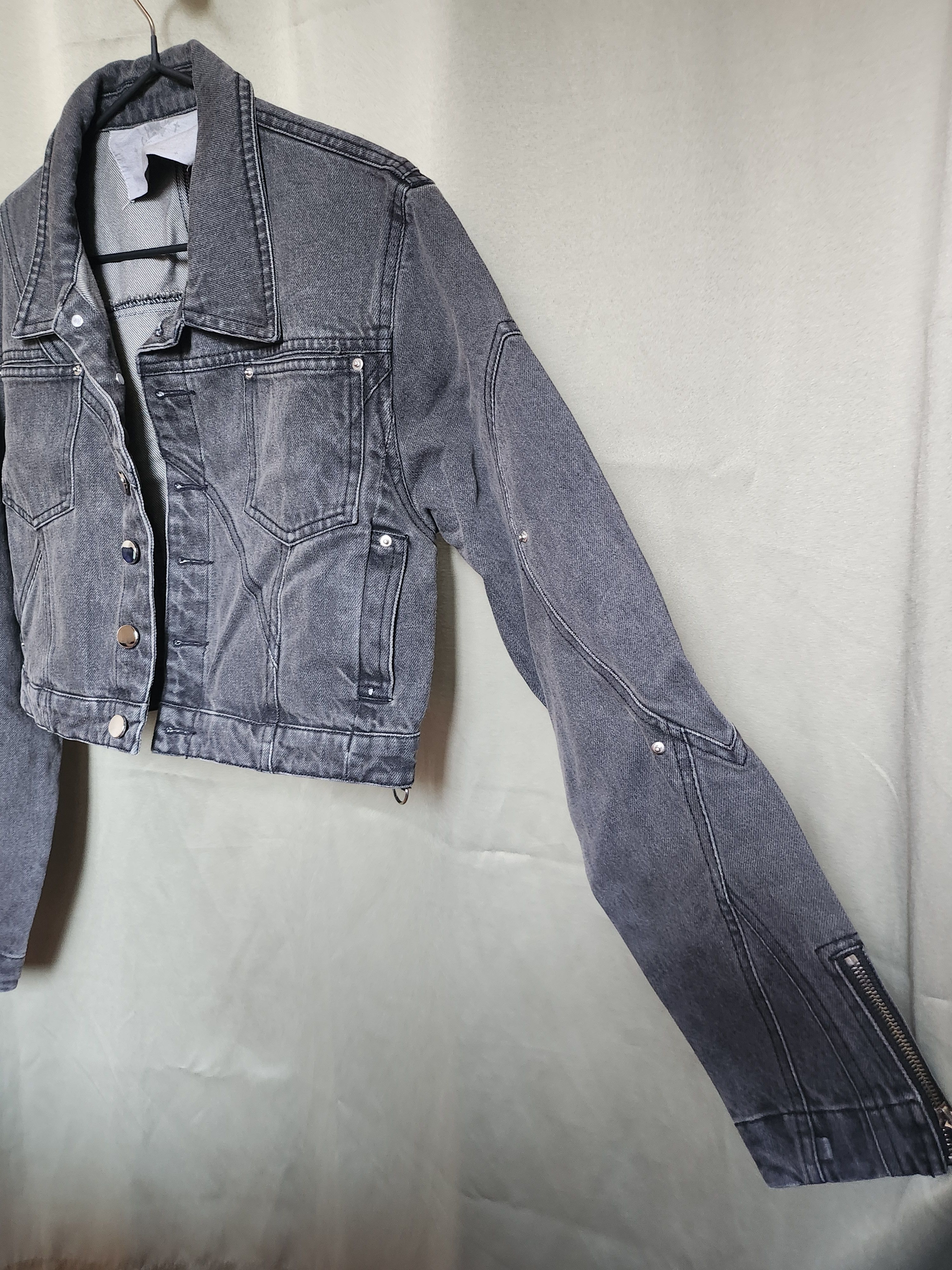 Other Insain.Worldwide Cropped Denim Jacket Size US M / EU 48-50 / 2 - 3 Thumbnail