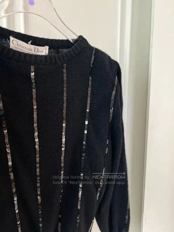 Dior Dior Black Women's Pullover Sweater with Sequins . Size M / US 6-8 / IT 42-44 - 5 Thumbnail