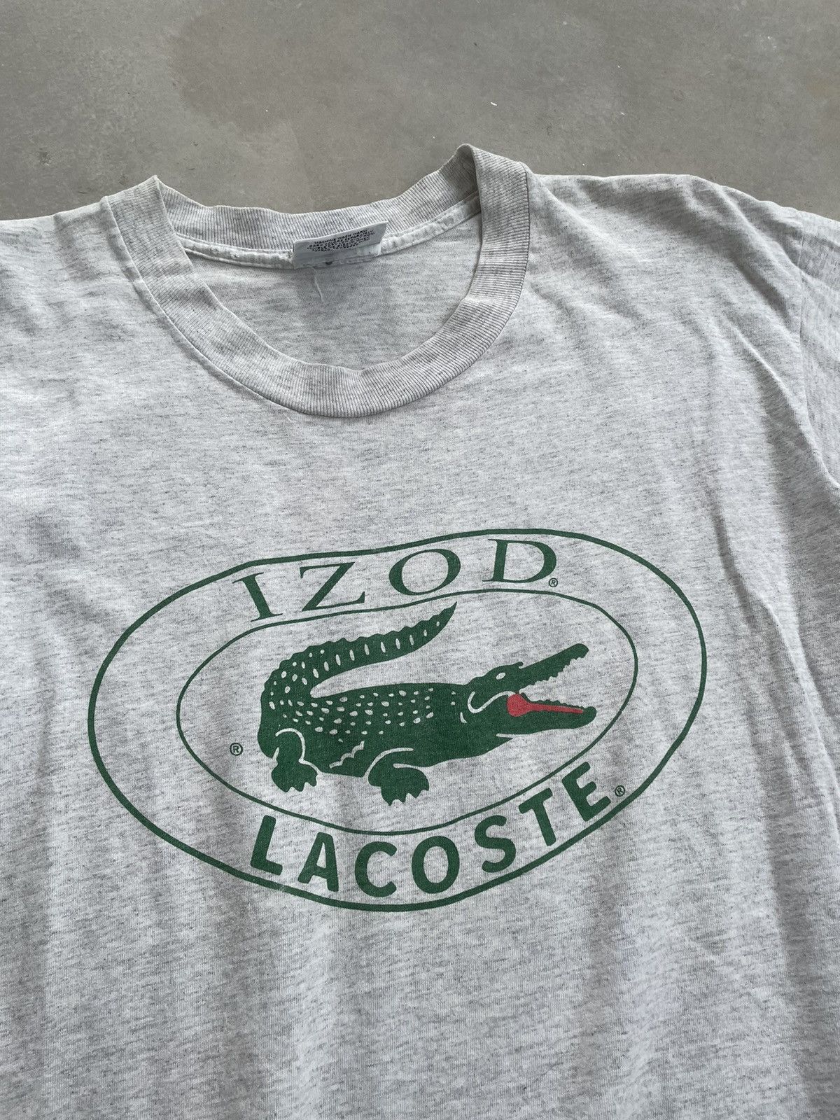 Lacoste × Vintage VINTAGE LACOSTE BIG LOGO TEE Size US L / EU 52-54 / 3 - 2 Thumbnail