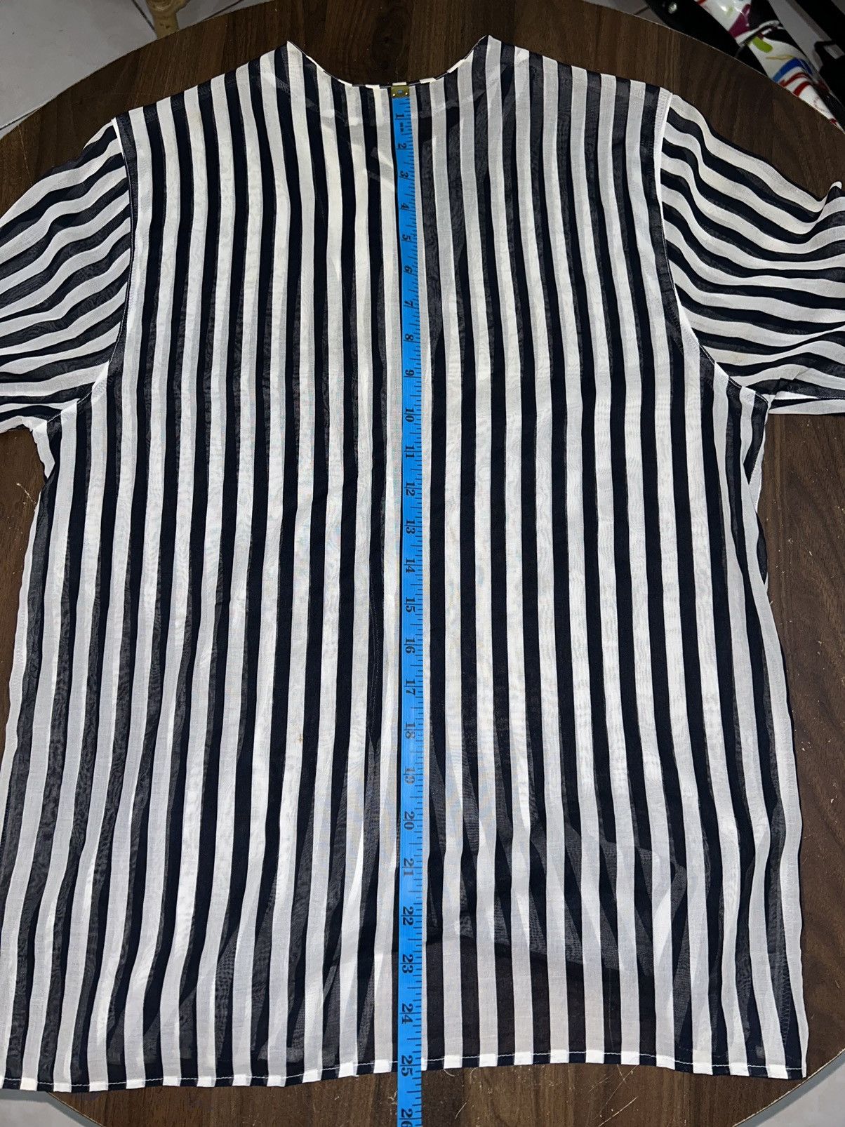 Celine Celine Gold Button Stripe Long Sleeve Size S / US 4 / IT 40 - 21 Thumbnail