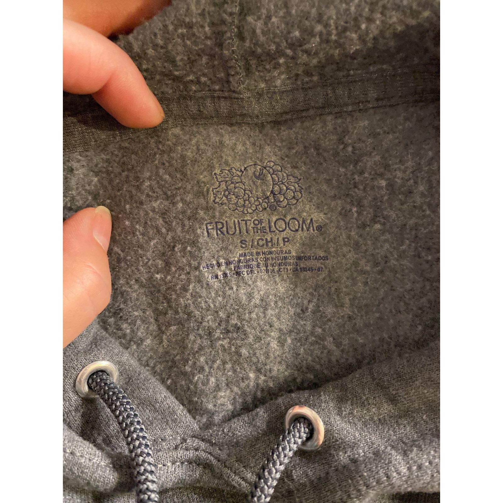 Fruit Of The Loom Classic Minimalist Dark Gray Pullover Hoodie S Size US S / EU 44-46 / 1 - 3 Thumbnail