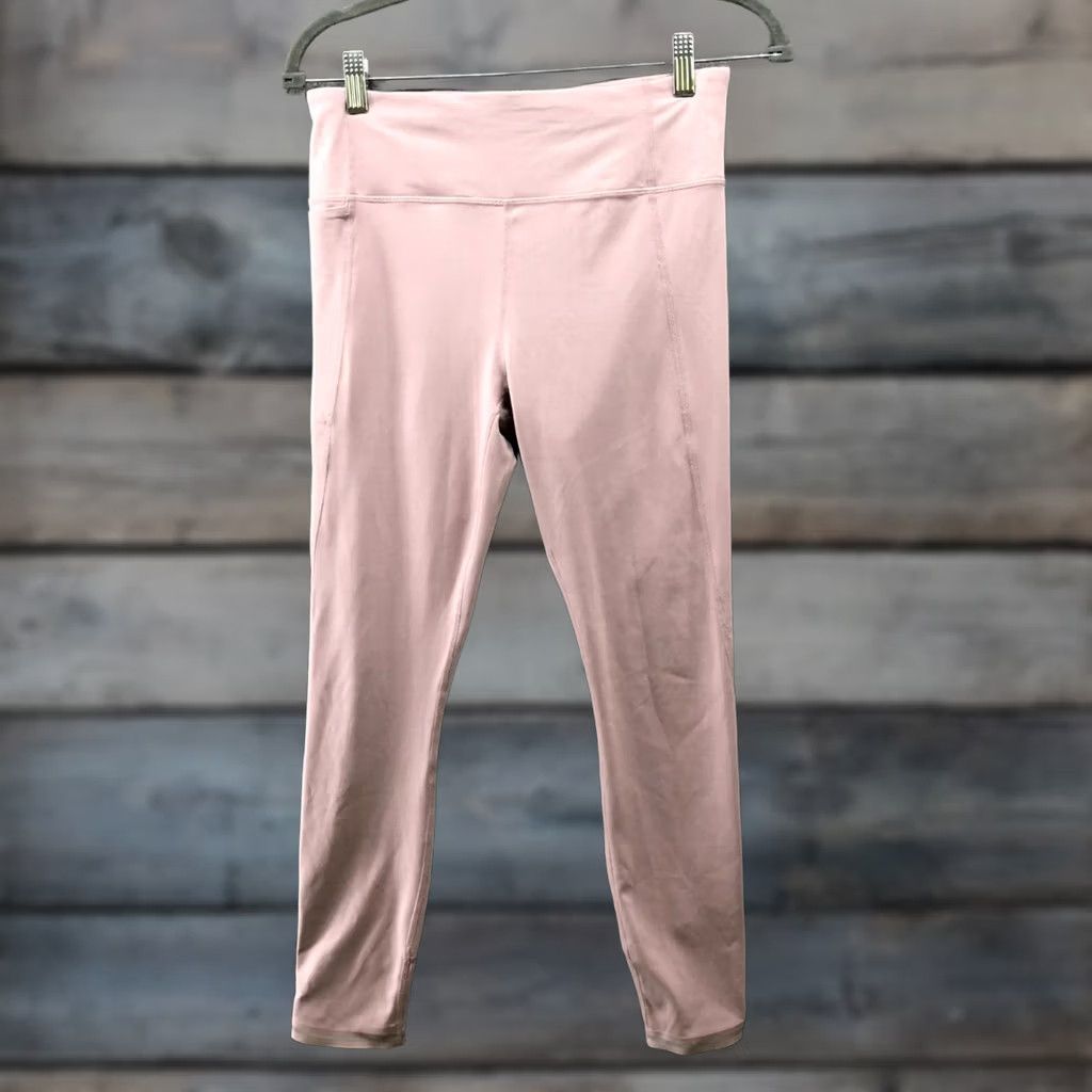 Athleta Athleta Leggings Womens S Pink Back Zip Pocket High-Rise Athletic Inseam 24 in Stud Size 28" / US 6 / IT 42 - 1 Thumbnail