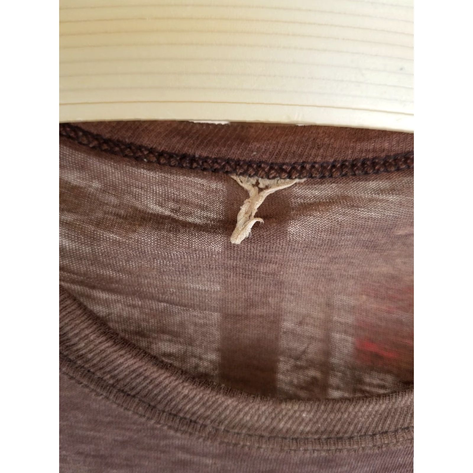 Vintage VINTAGE 80' BROWN ONE POCKET SUPER THIN FADED BURN OUT WIP TRASHED T-SHIRT SZ L Shirt Mens Vintage 80s Brown One Pocket T-Shirt L Size US L / EU 52-54 / 3 - 6 Thumbnail