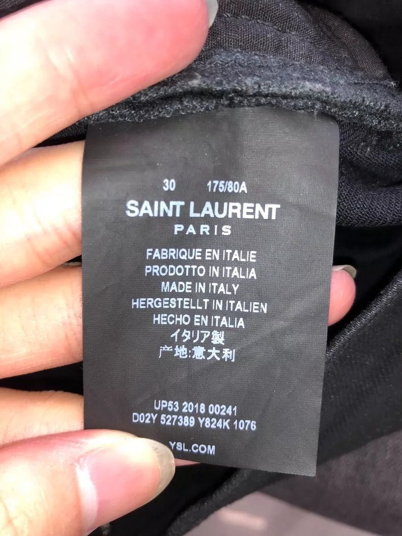 Saint Laurent Paris saint laurent waxed denim pants size 30 Size US 30 / EU 46 - 6 Thumbnail