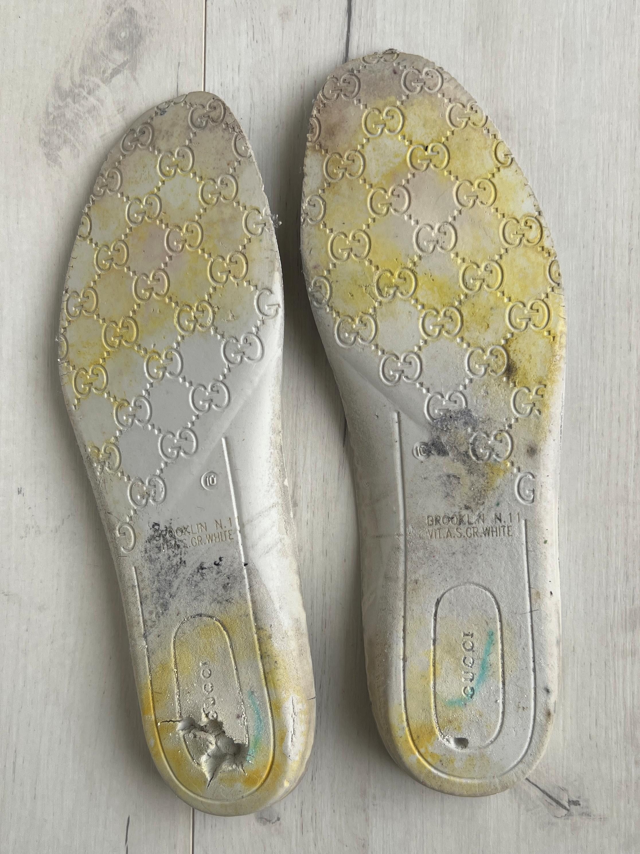 Gucci GUCCI ACE LEATHER LOW TRAINERS SNEAKERS Size US 11.5 / EU 44-45 - 11 Thumbnail