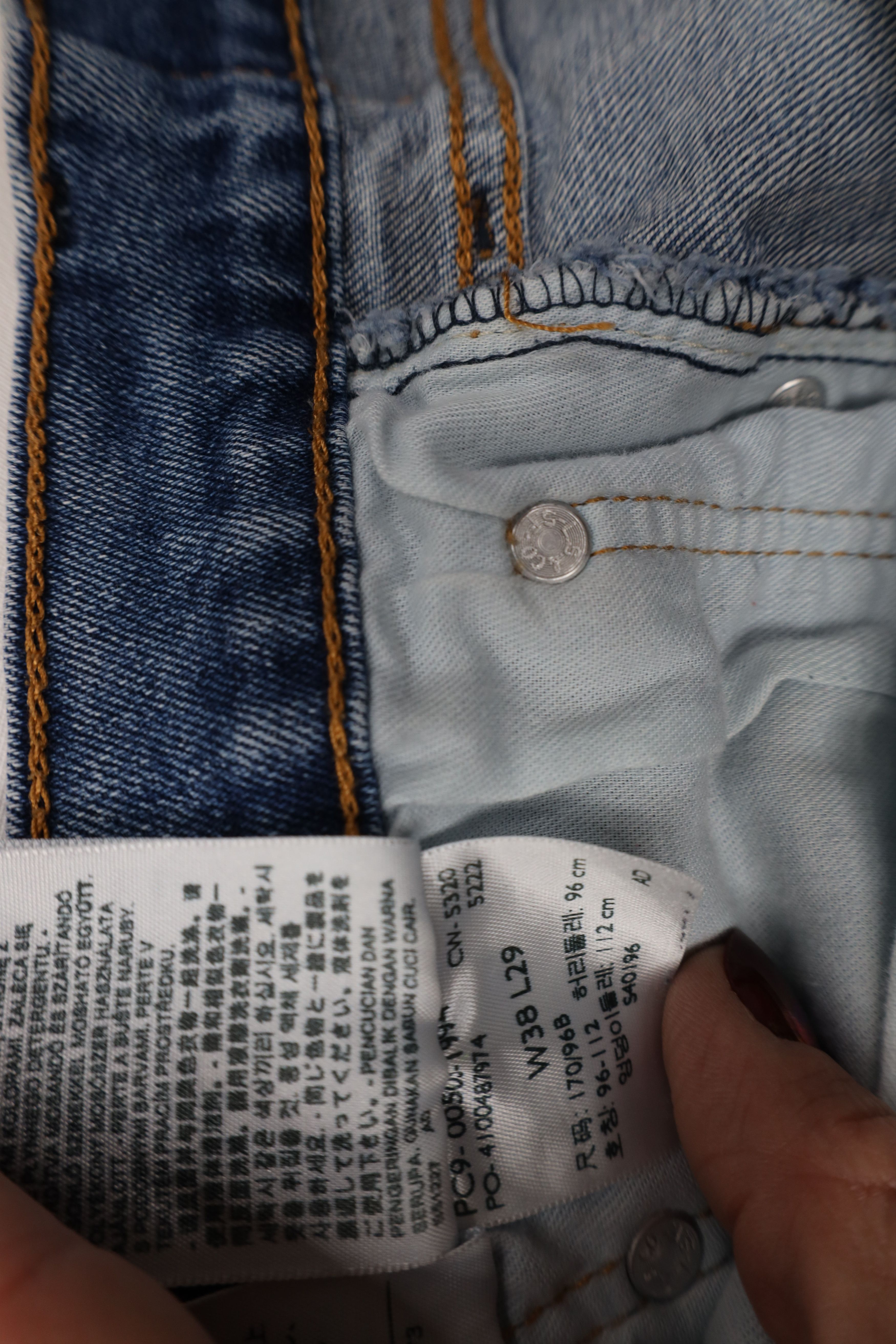 Levi's Vintage Y2K Levis 505xx Button Fly Straight Leg Jeans Size US 38 / EU 54 - 10 Thumbnail