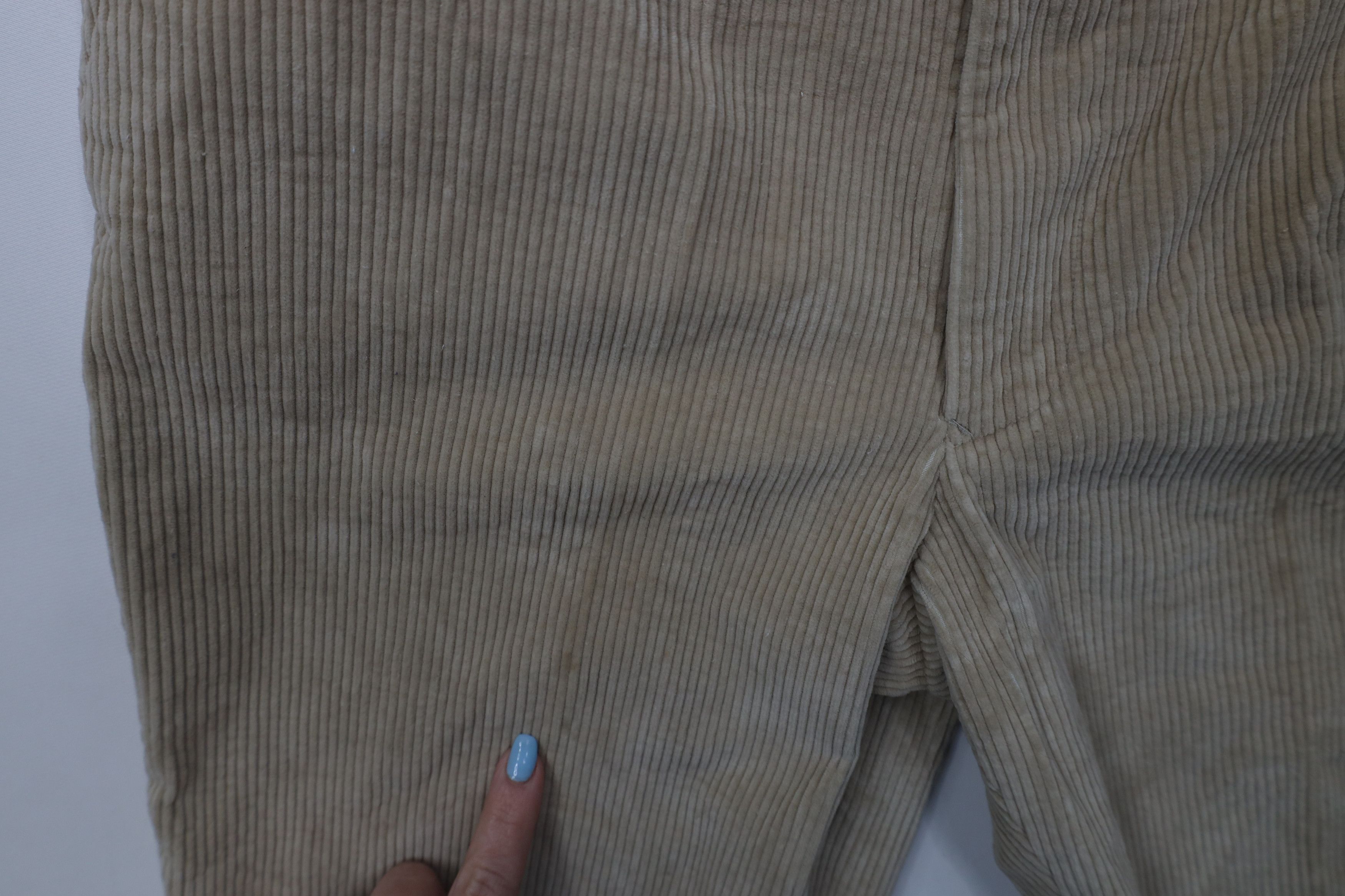 Vintage Vintage 70s Streetwear Wide Leg Corduroy Chino Pants Beige Size US 32 / EU 48 - 7 Thumbnail