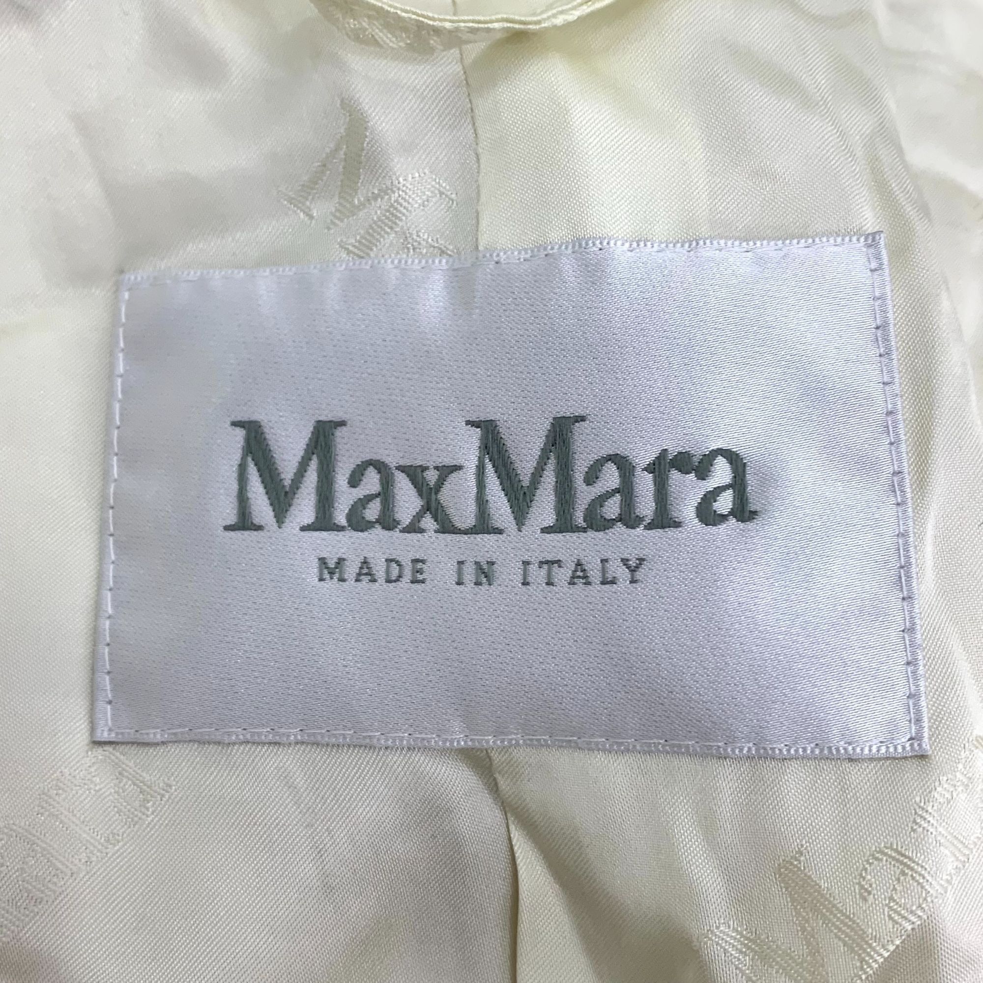 Max Mara MaxMara Womens Ivory Alpaca Wool Blend Teddy Coat Size S / US 4 / IT 40 - 6 Thumbnail