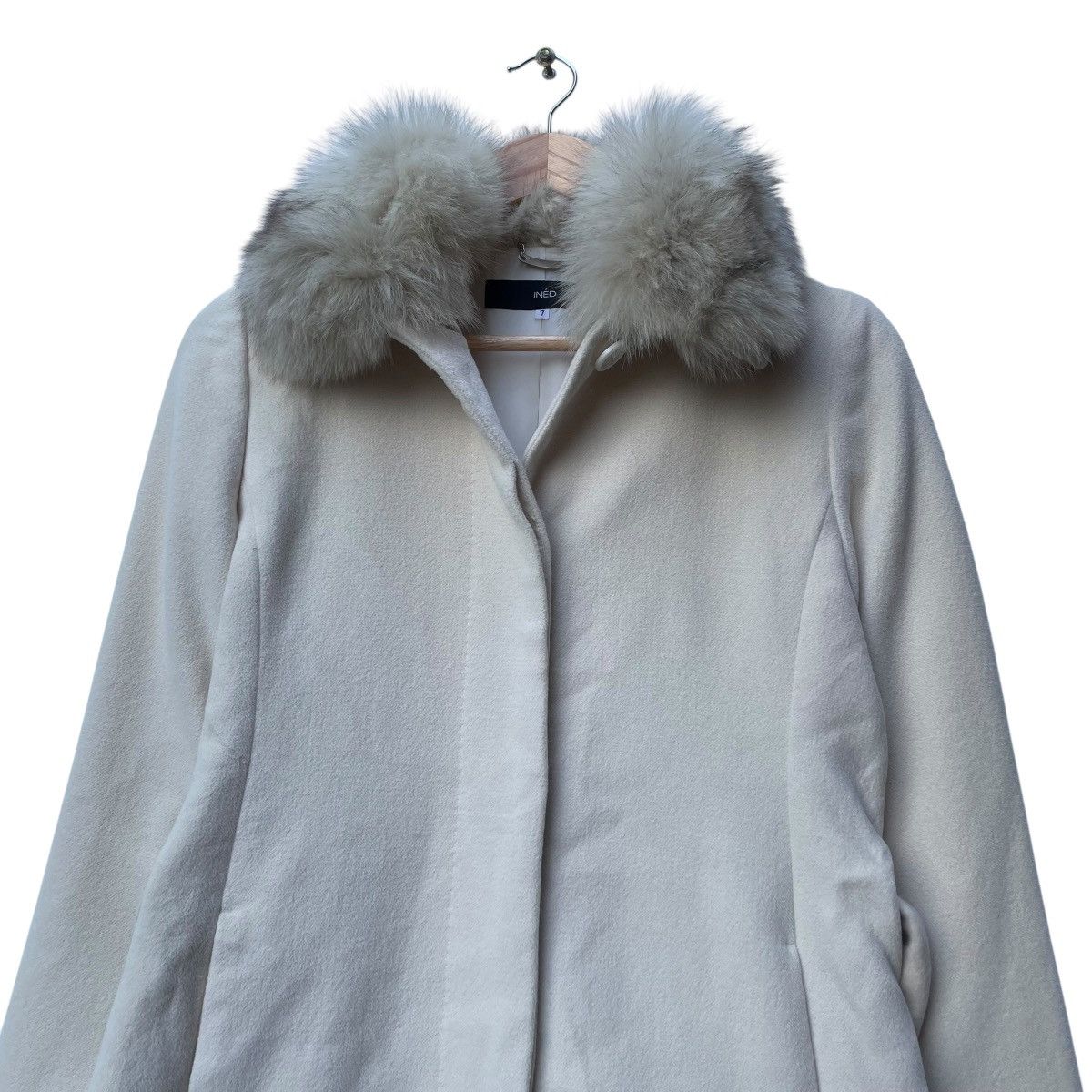Autumn Cashmere × Japanese Brand × Yohji Yamamoto Vintage Ined Yohji Yamamoto Pure New Wool Long Coat Size M / US 6-8 / IT 42-44 - 3 Thumbnail