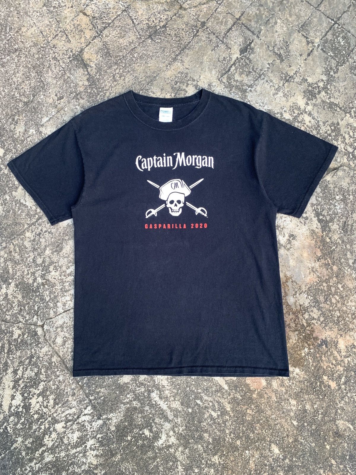 Other Captain Morgan Gasparilla Liquor Black Skull Logo Tee Size US M / EU 48-50 / 2 - 1 Thumbnail