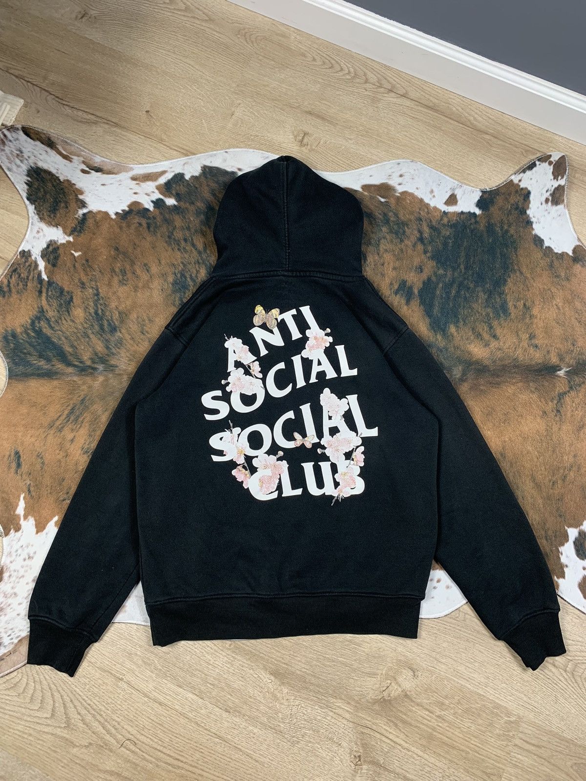 Hypebeast Anti Social Social Club Flowers Hoodie Grailed