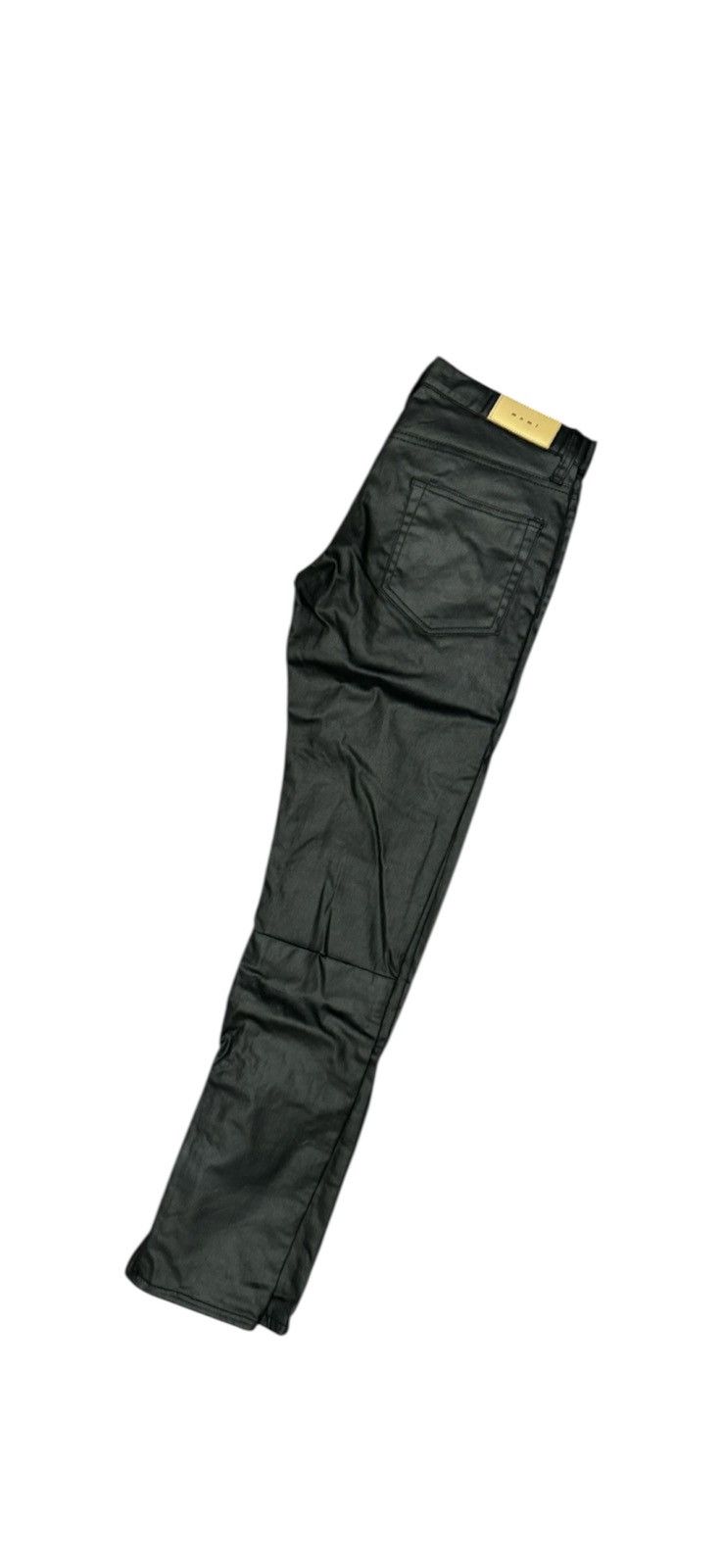 MNML MNML Black Waxed Slim-Fit Denim Size US 30 / EU 46 - 2 Thumbnail