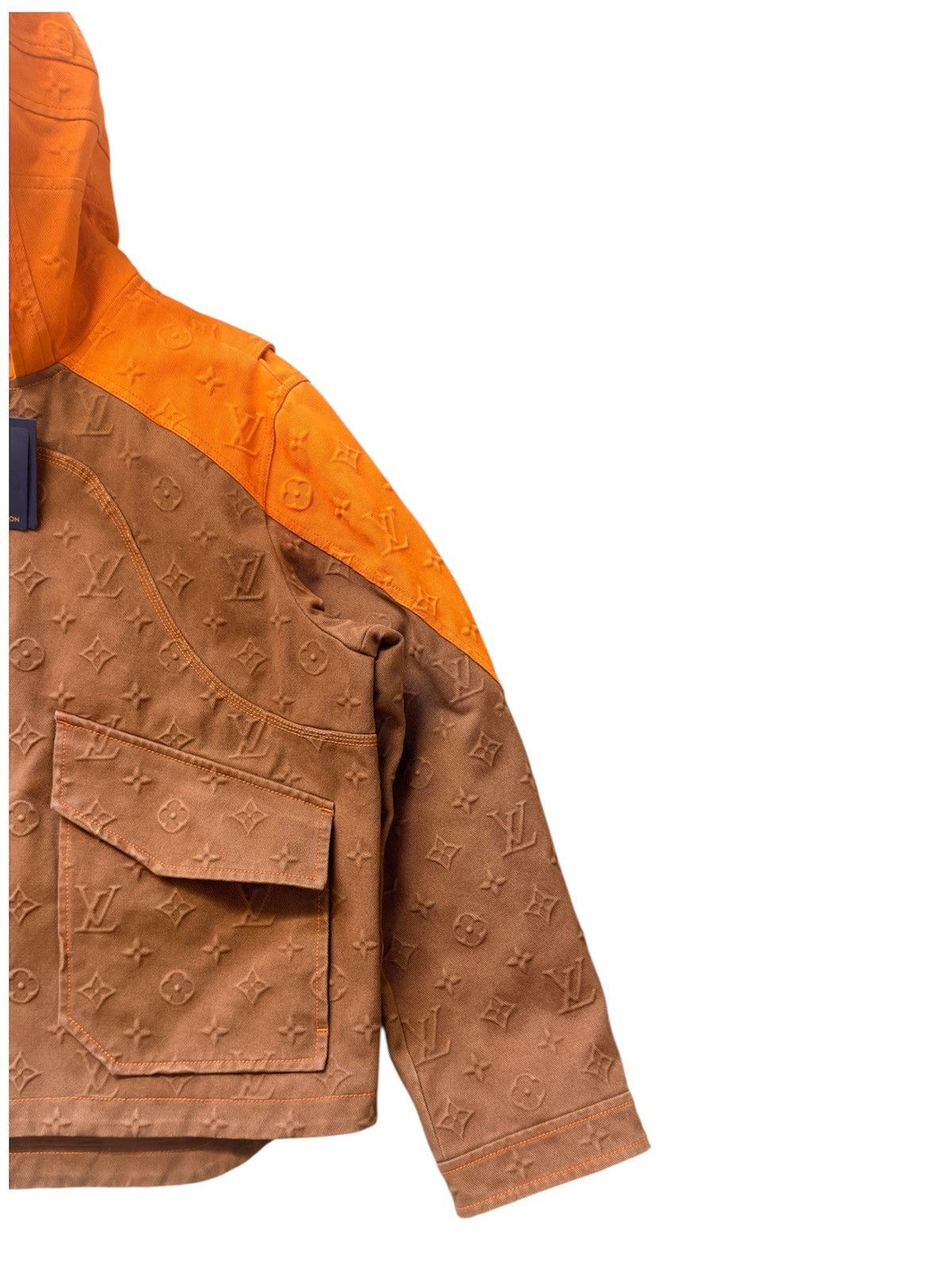 Louis Vuitton Louis Vuitton Carpenter 52 Hooded Denim Jacket 3D Monogram Size US L / EU 52-54 / 3 - 5 Thumbnail