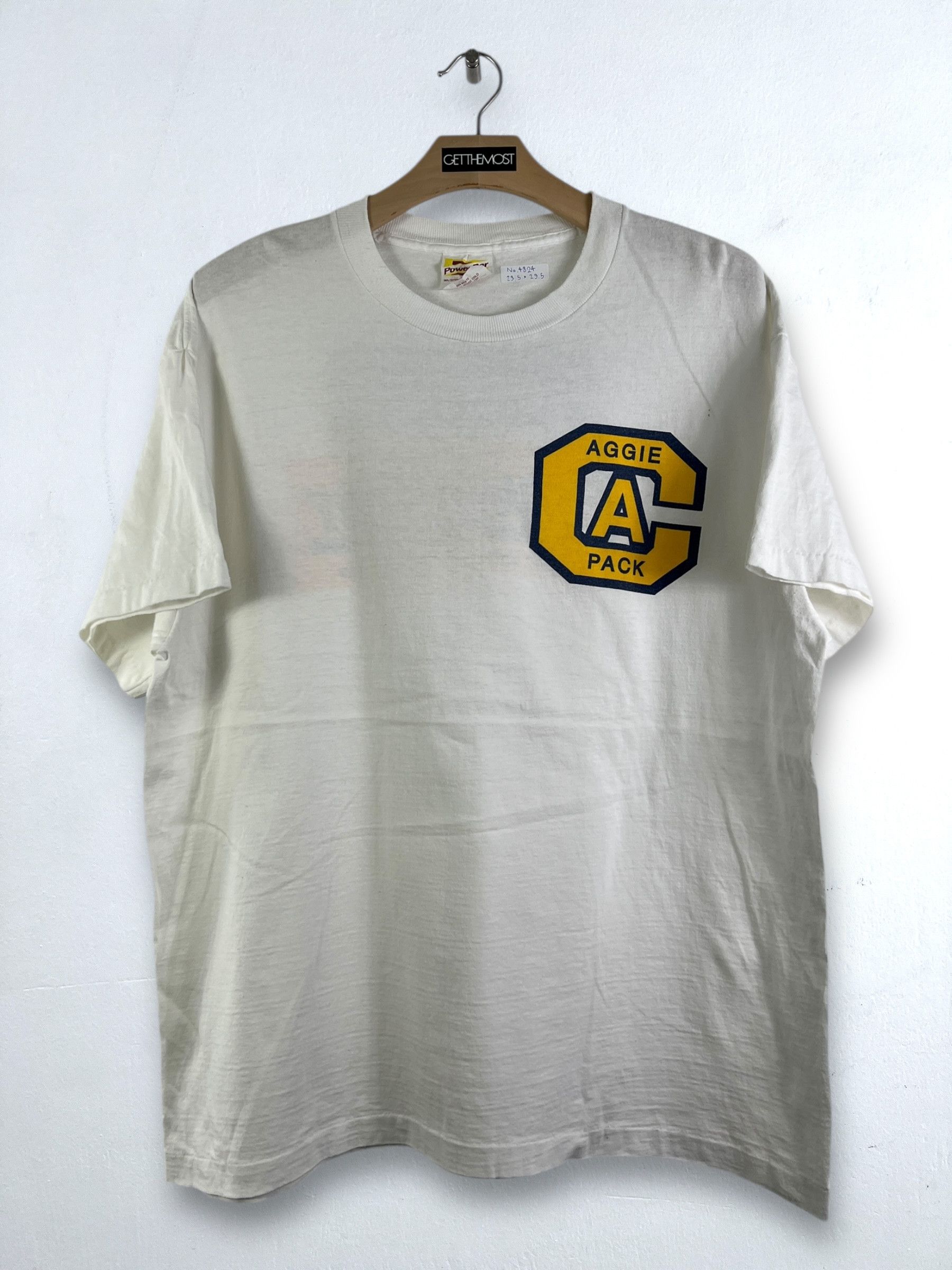 Vintage No.4859 Vintage 90s UC Davis Aggie Pack Graphic Tee (XL) Size US XL / EU 56 / 4 - 1 Thumbnail